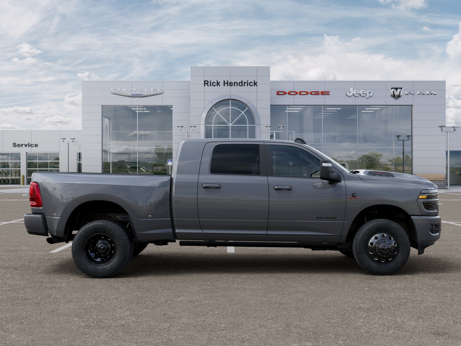 New 2026 Ceramic Gray Clear-Coat Exterior Paint RAM Laramie image 47