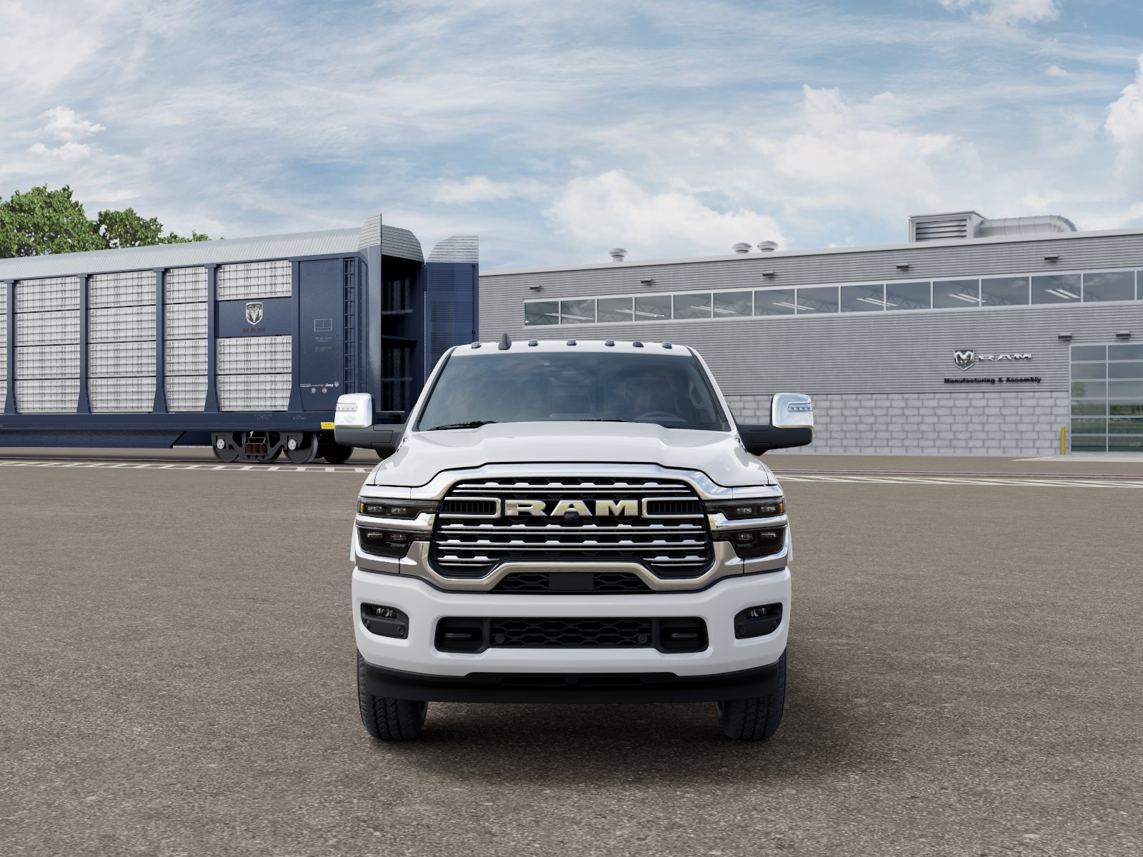New 2026 Bright White Clear-Coat Exterior Paint RAM Longhorn image 6