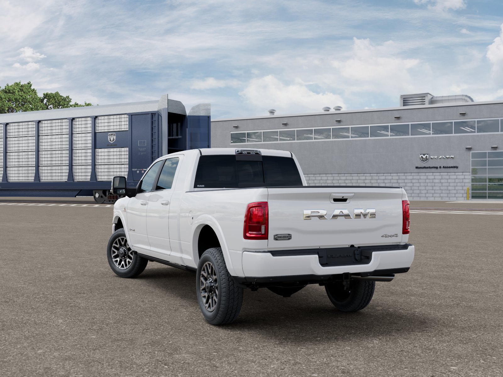 New 2026 Bright White Clear-Coat Exterior Paint RAM Longhorn image 4