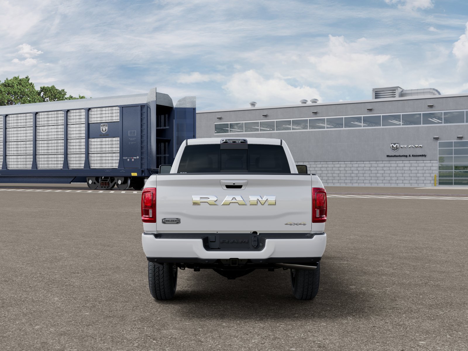 New 2026 Bright White Clear-Coat Exterior Paint RAM Longhorn image 7