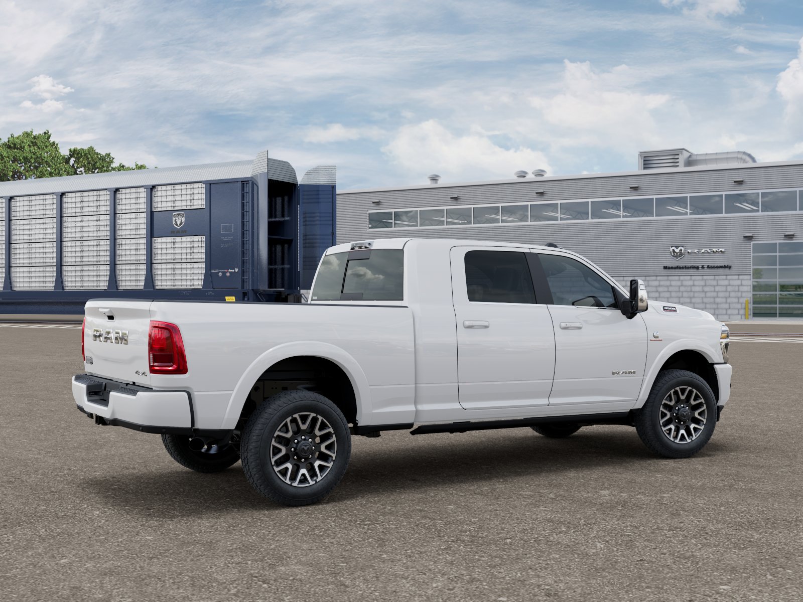 New 2026 Bright White Clear-Coat Exterior Paint RAM Longhorn image 5