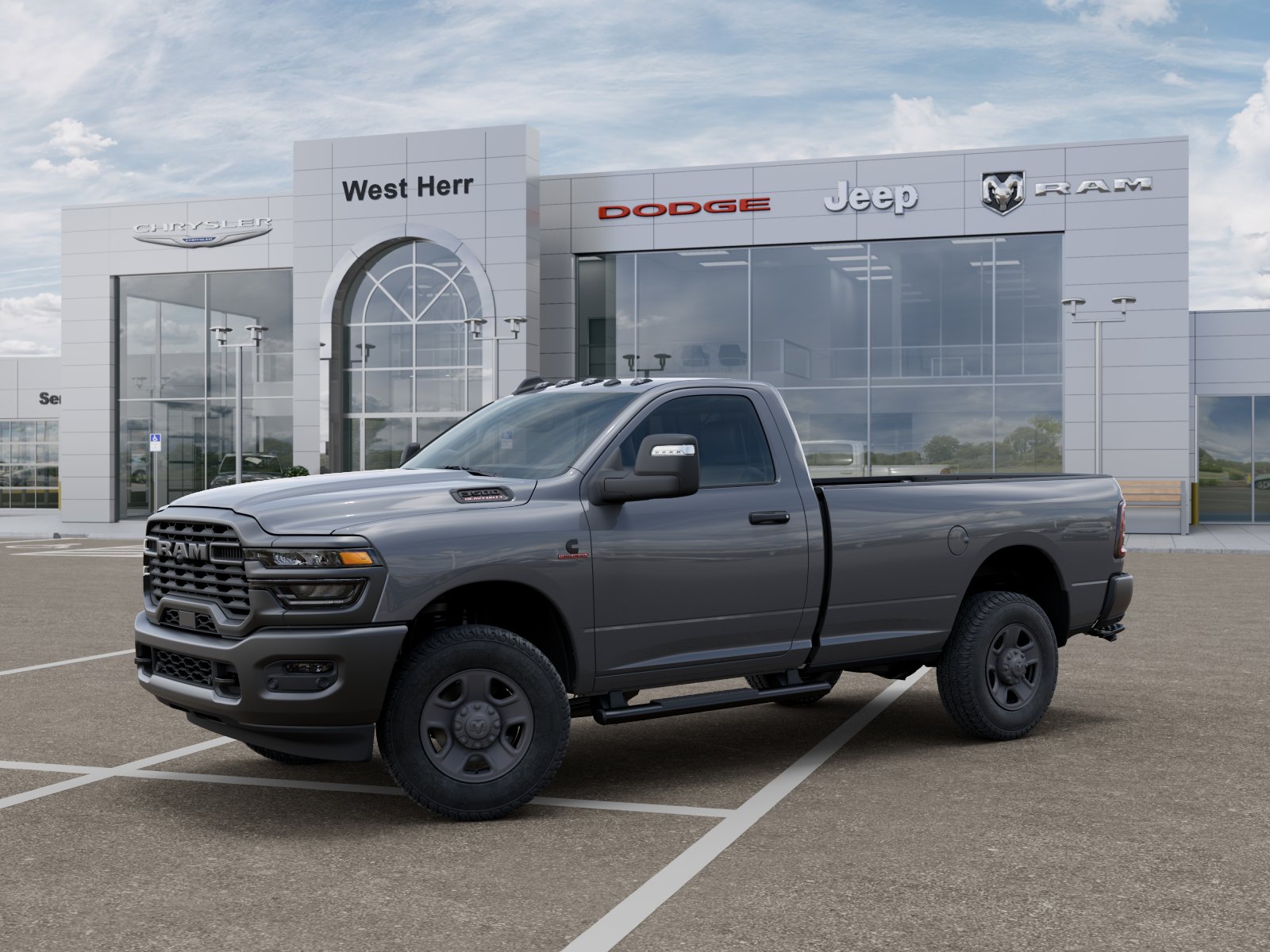 New 2026 Ceramic Gray Clear-Coat Exterior Paint RAM Tradesman image 2