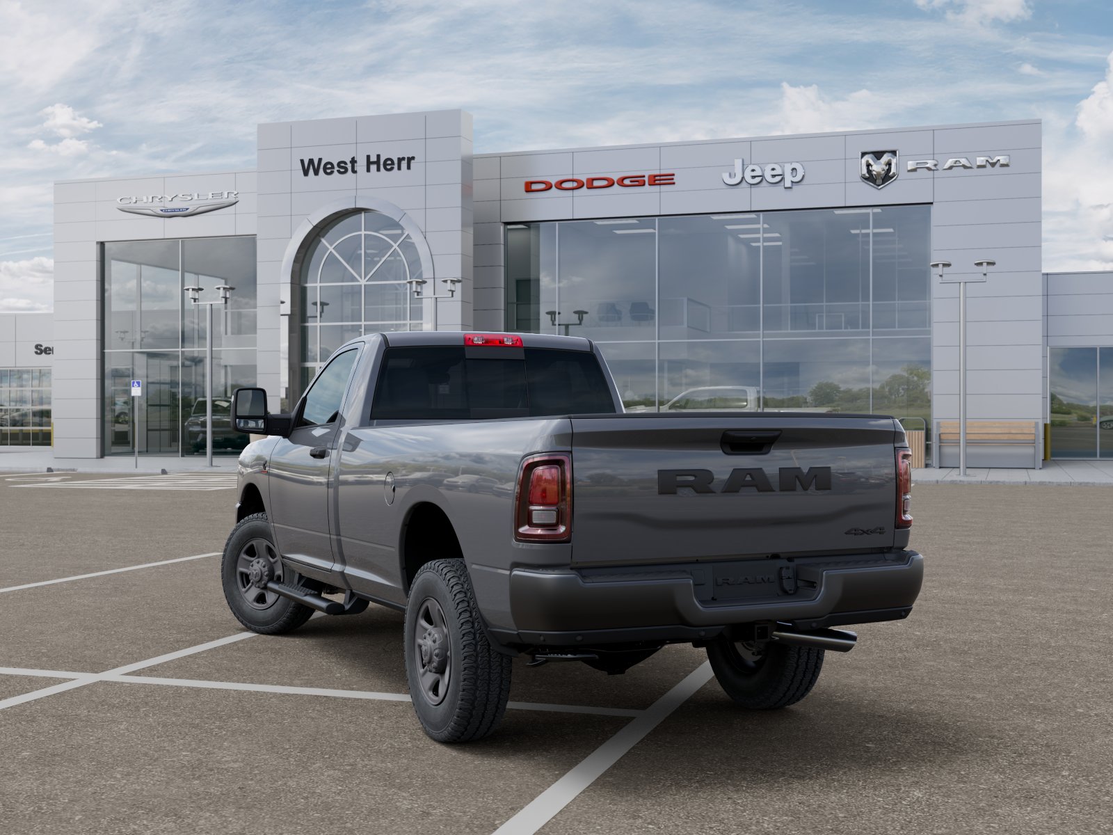 New 2026 Ceramic Gray Clear-Coat Exterior Paint RAM Tradesman image 3