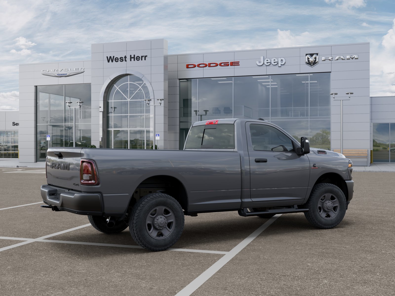 New 2026 Ceramic Gray Clear-Coat Exterior Paint RAM Tradesman image 4
