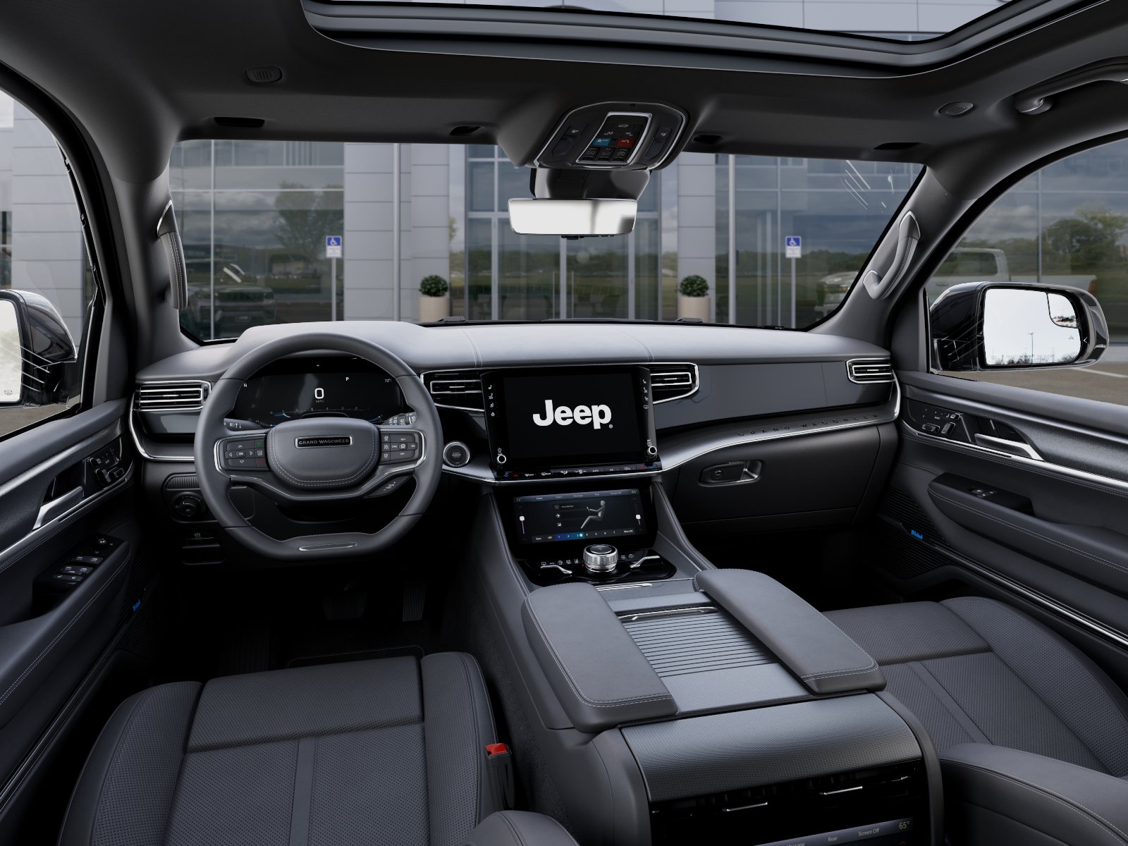 New 2026 Bright White Clear-Coat Exterior Paint Jeep Summit Obsidian image 40