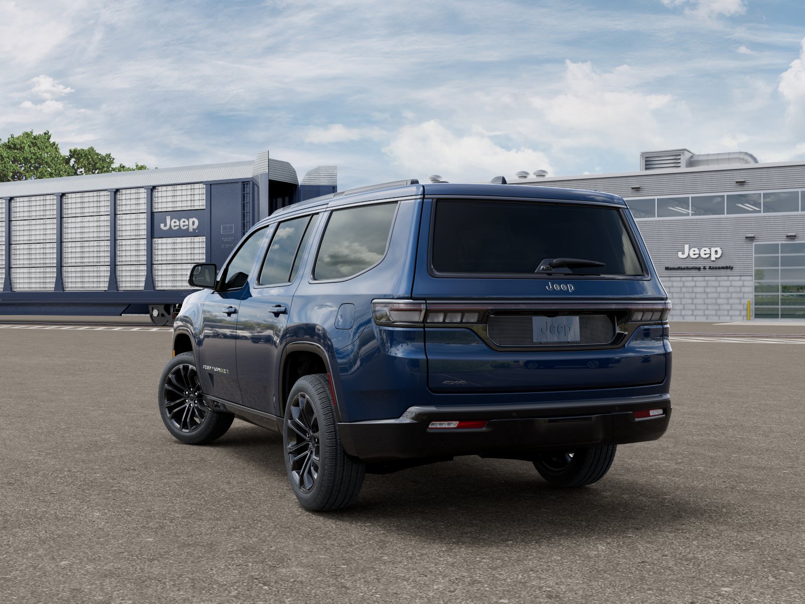 New 2026 Fathom Blue Pearl-Coat Exterior Paint (Late Availability) Jeep Grand Wagoneer image 4