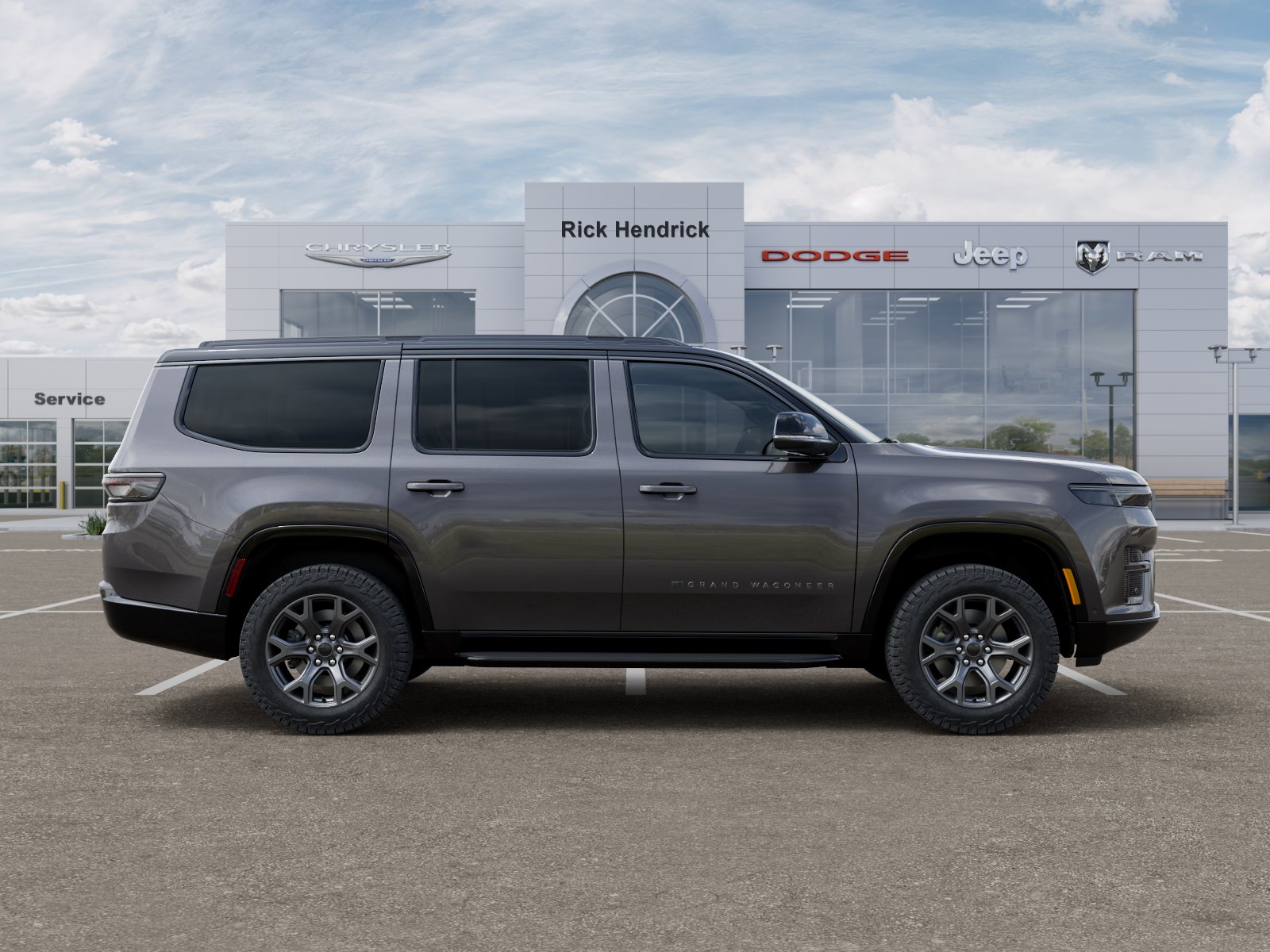 New 2026 Baltic-Gray Metallic Clear-Coat Exterior Paint Jeep Grand Wagoneer image 21