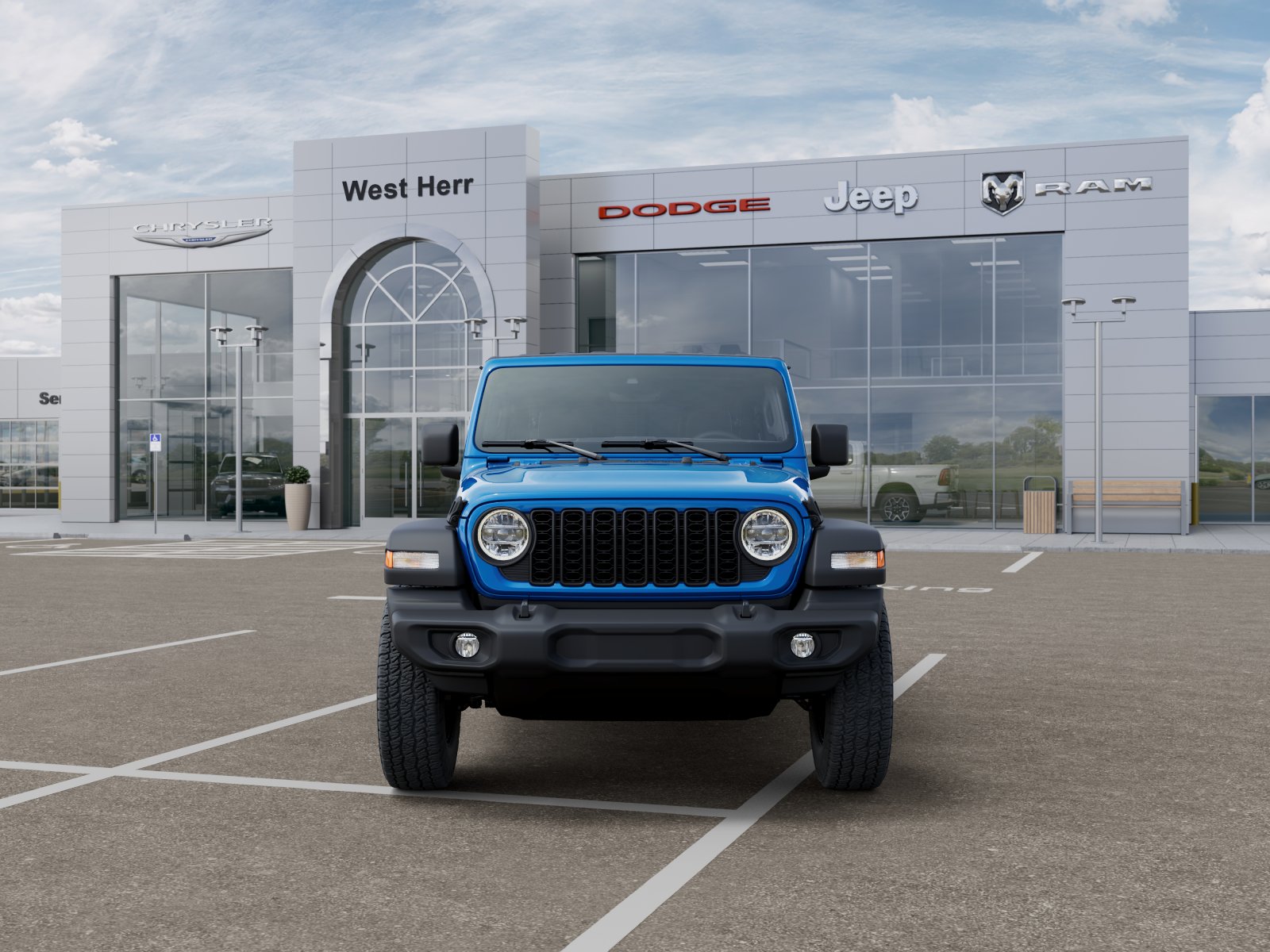 New 2026 Hydro Blue Pearl-Coat Exterior Paint Jeep Sport S image 6