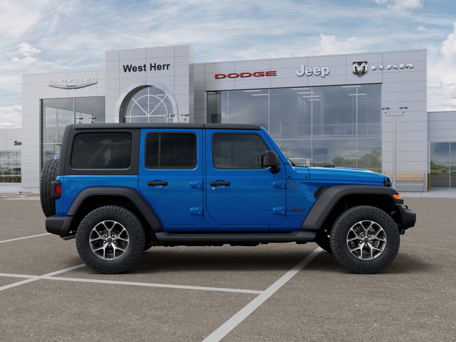 New 2026 Hydro Blue Pearl-Coat Exterior Paint Jeep Sport S image 21