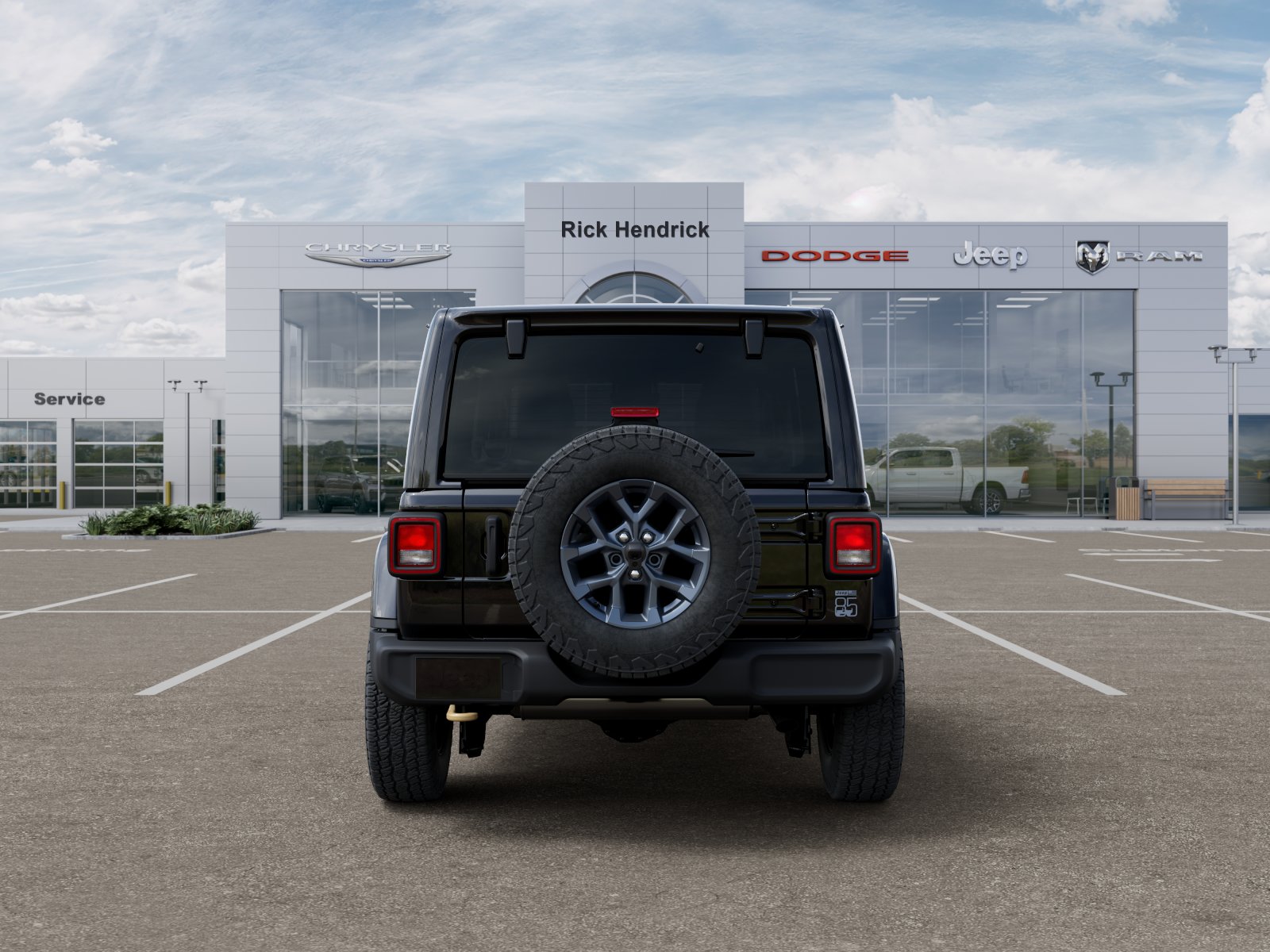 New 2026 Black Clear-Coat Exterior Paint Jeep 85th Anniversary image 49