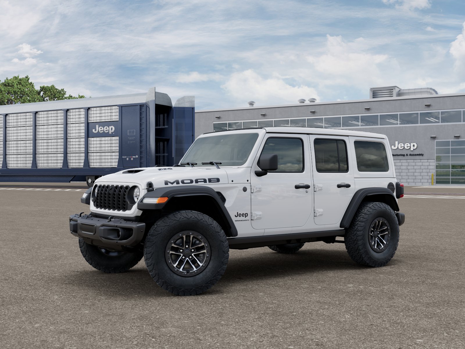 New 2026 Bright White Clear-Coat Exterior Paint Jeep Rubicon 392 image 2