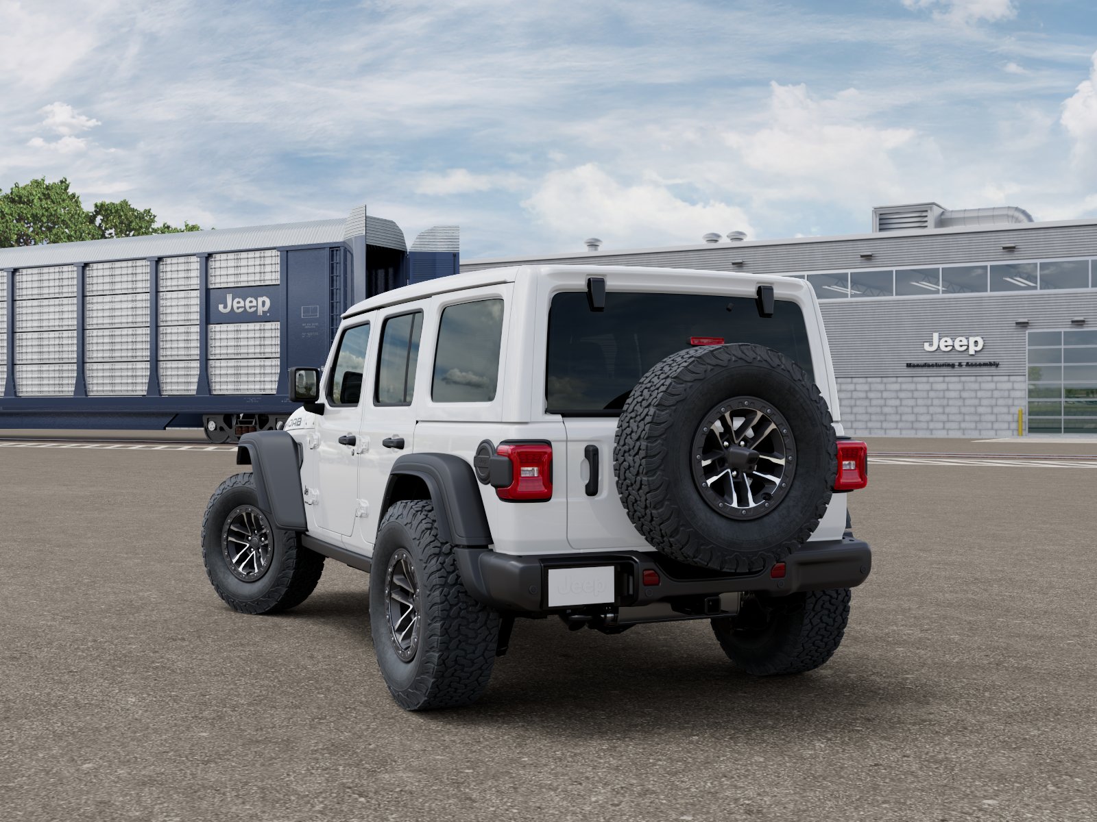 New 2026 Bright White Clear-Coat Exterior Paint Jeep Rubicon 392 image 3