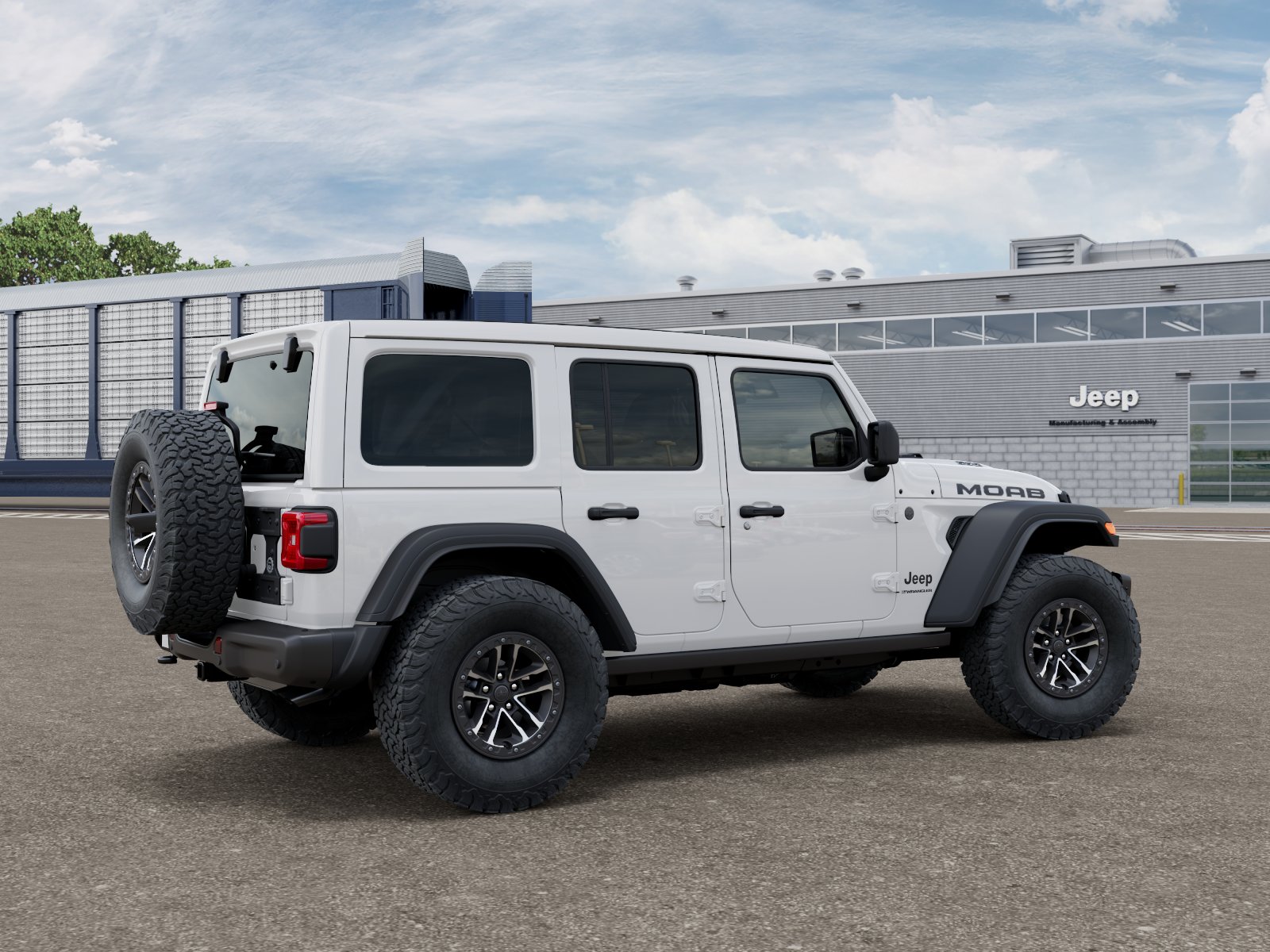 New 2026 Bright White Clear-Coat Exterior Paint Jeep Rubicon 392 image 4