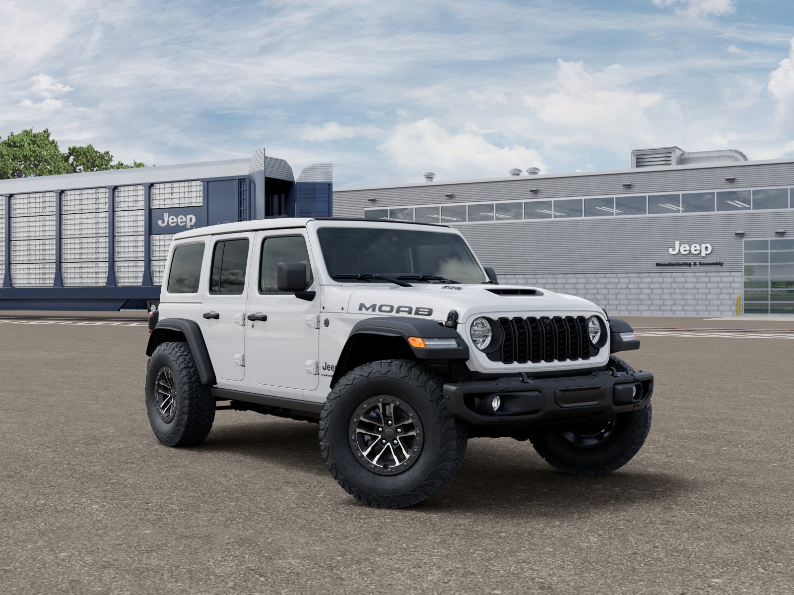 New 2026 Bright White Clear-Coat Exterior Paint Jeep Rubicon 392 image 5