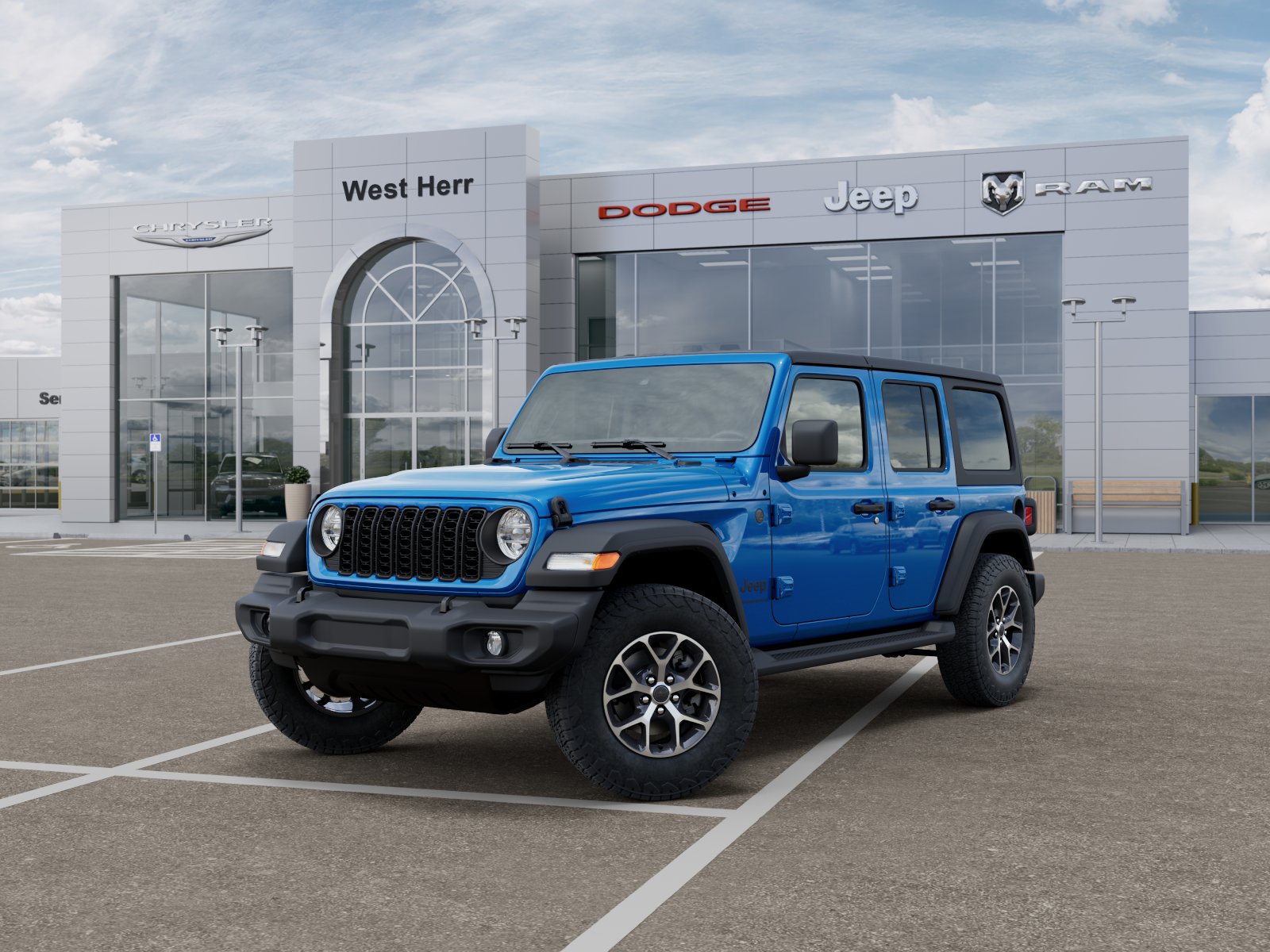 New 2026 Hydro Blue Pearl-Coat Exterior Paint Jeep Sport S image 13