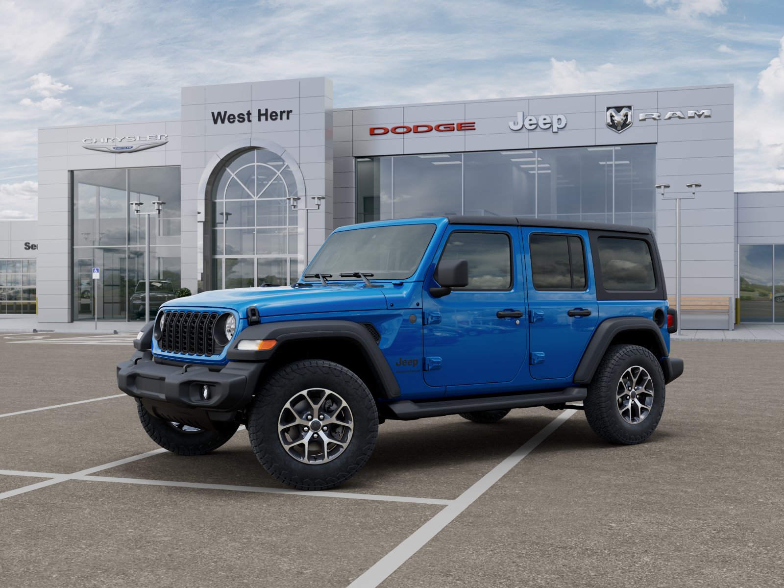 New 2026 Hydro Blue Pearl-Coat Exterior Paint Jeep Sport S image 14