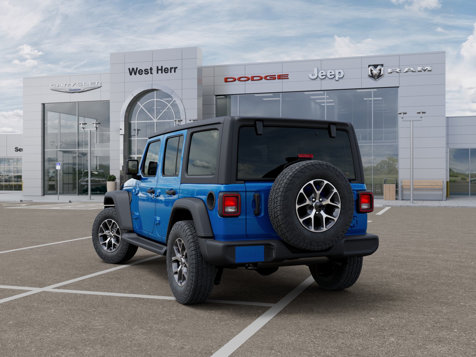 New 2026 Hydro Blue Pearl-Coat Exterior Paint Jeep Sport S image 15