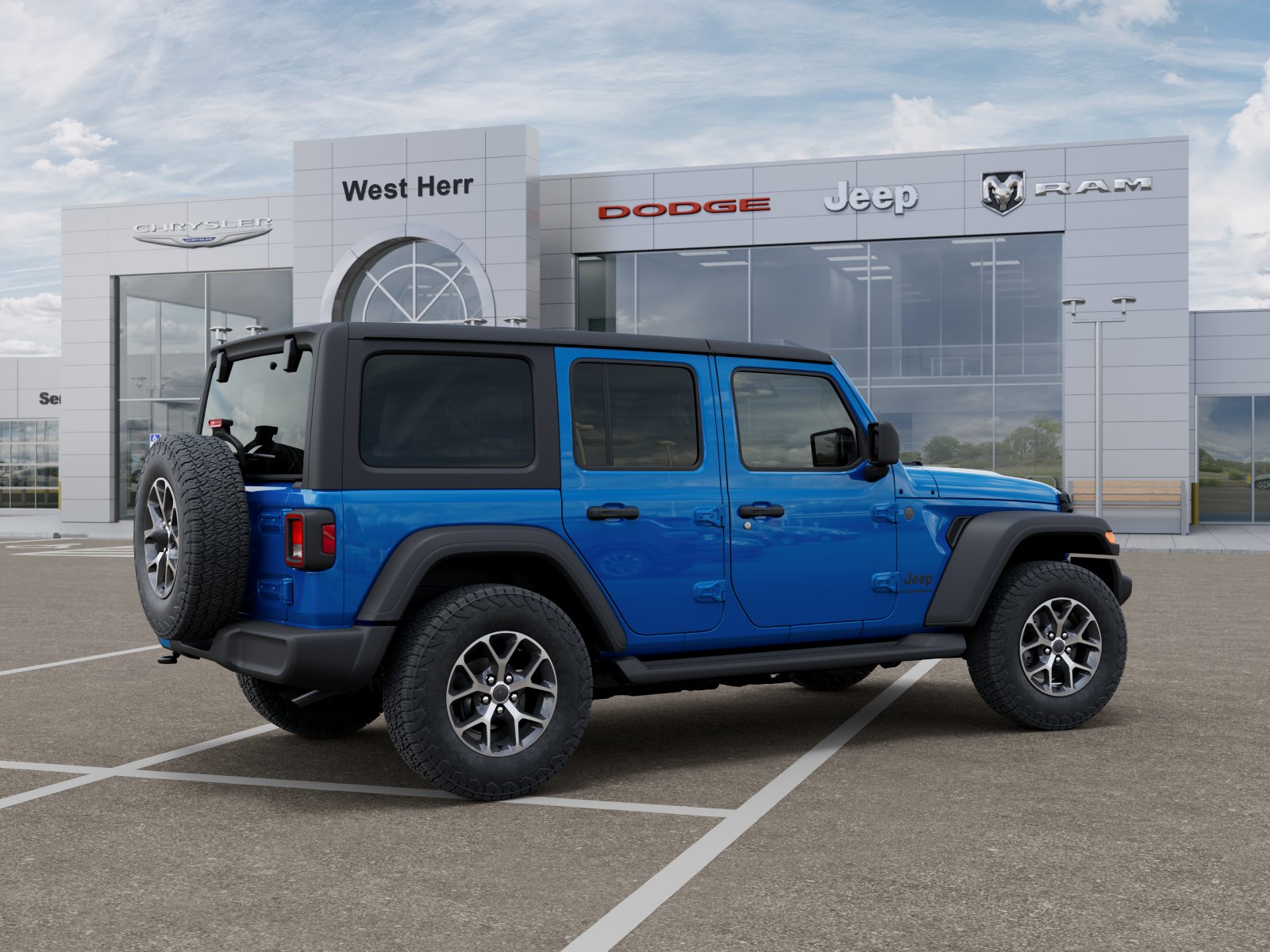 New 2026 Hydro Blue Pearl-Coat Exterior Paint Jeep Sport S image 16
