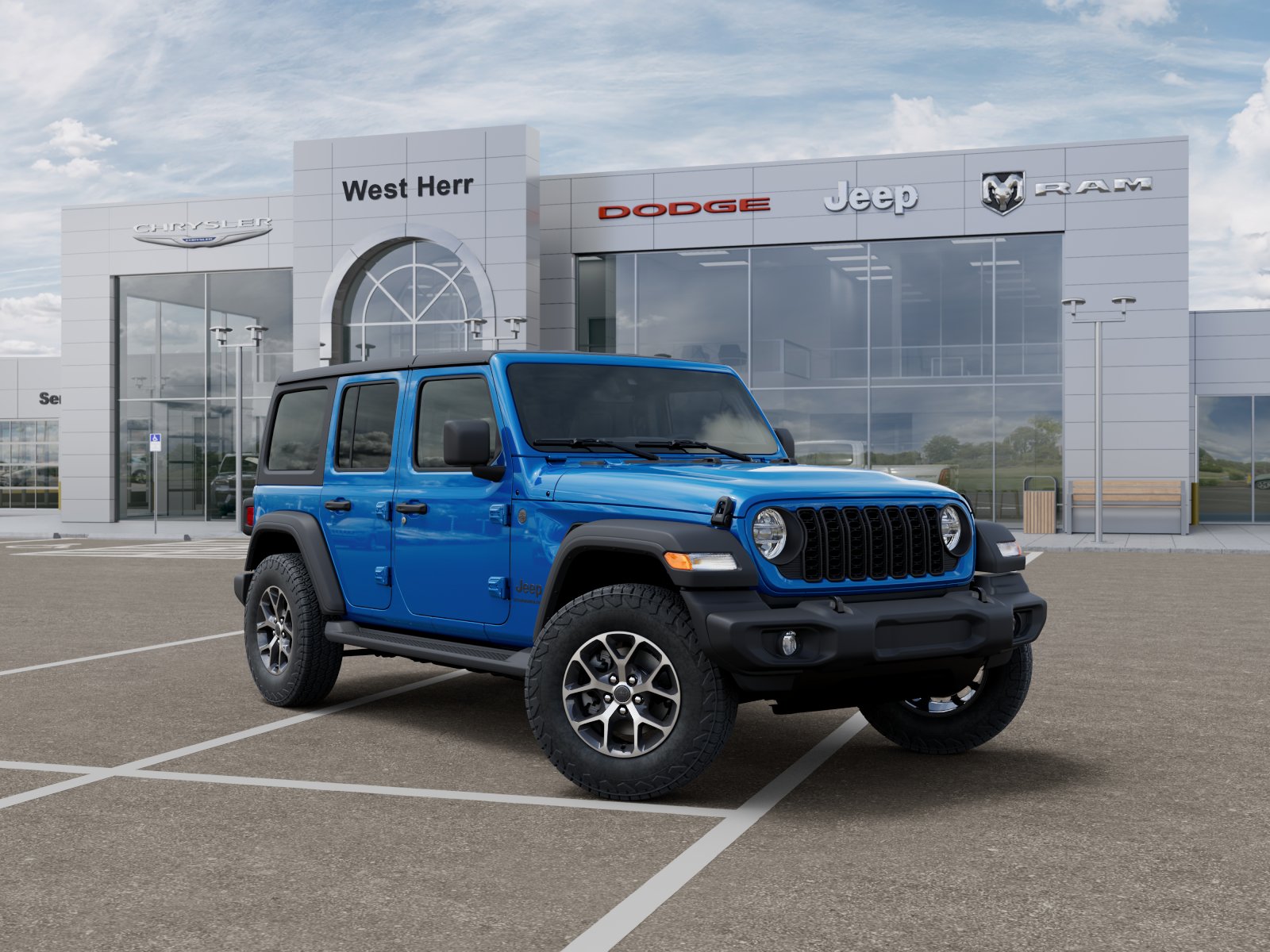 New 2026 Hydro Blue Pearl-Coat Exterior Paint Jeep Sport S image 17