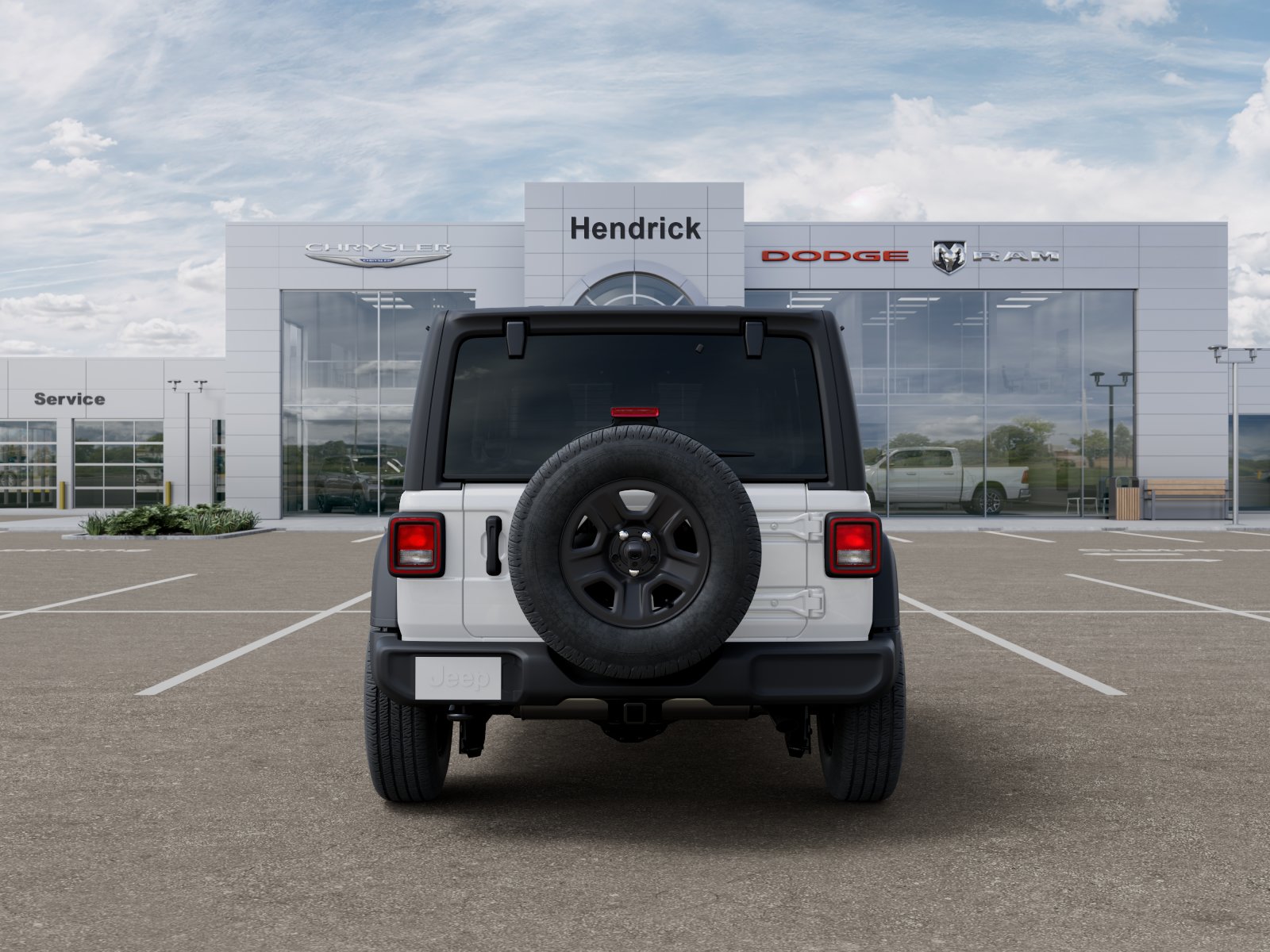 New 2026 Bright White Clear-Coat Exterior Paint Jeep Sport image 41