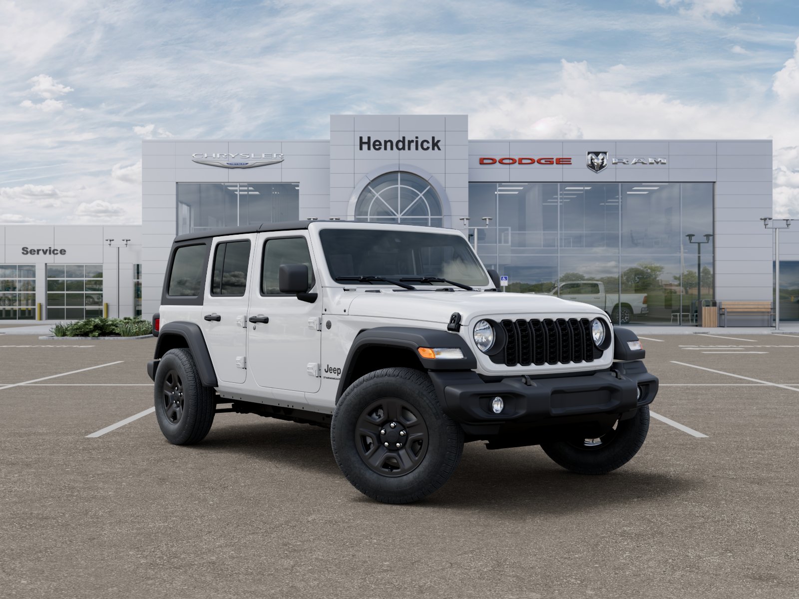 New 2026 Bright White Clear-Coat Exterior Paint Jeep Sport image 39
