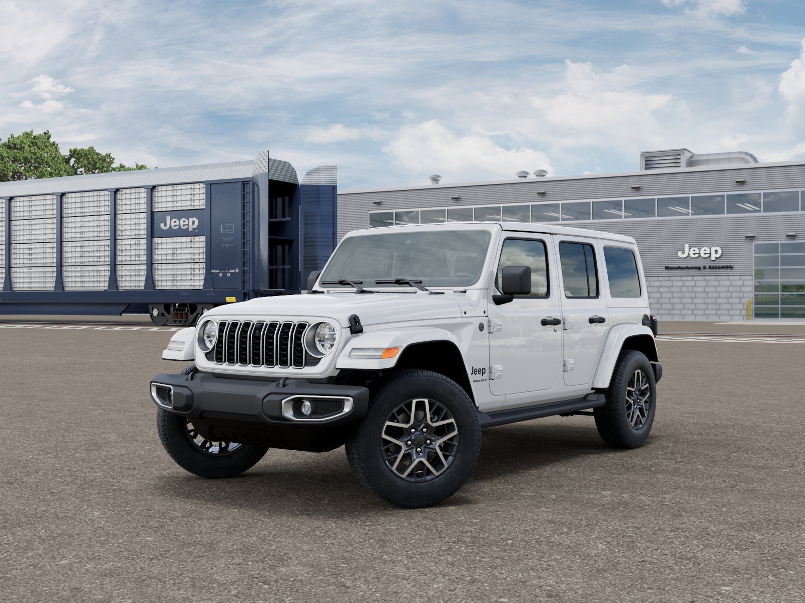 New 2026 Bright White Clear-Coat Exterior Paint Jeep Sahara image 2