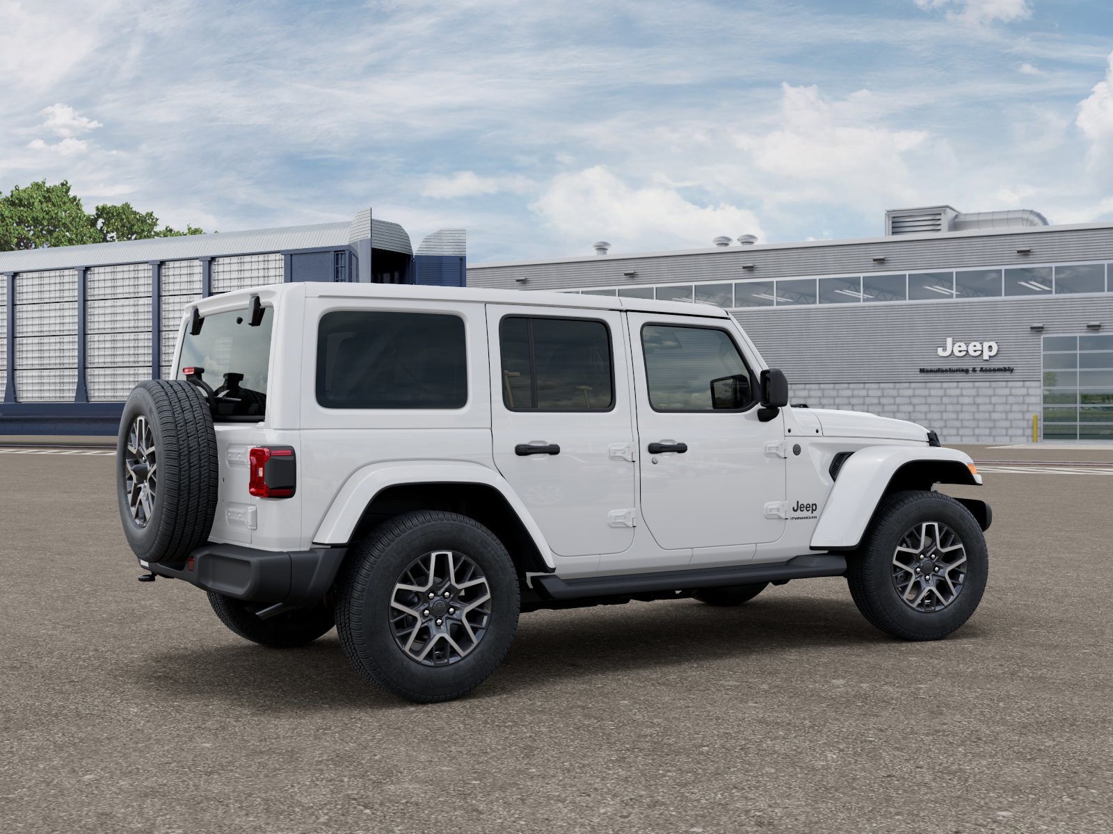 New 2026 Bright White Clear-Coat Exterior Paint Jeep Sahara image 5