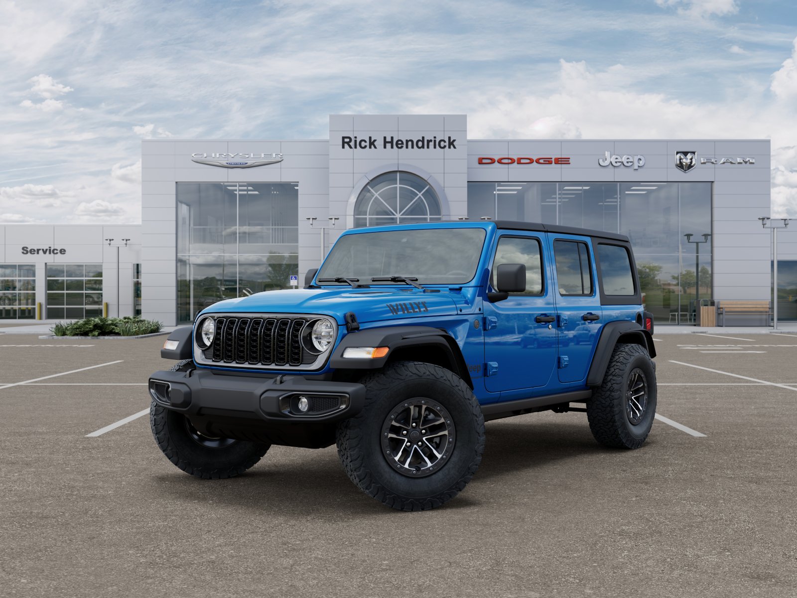 New 2026 Hydro Blue Pearl-Coat Exterior Paint Jeep Willys image 36