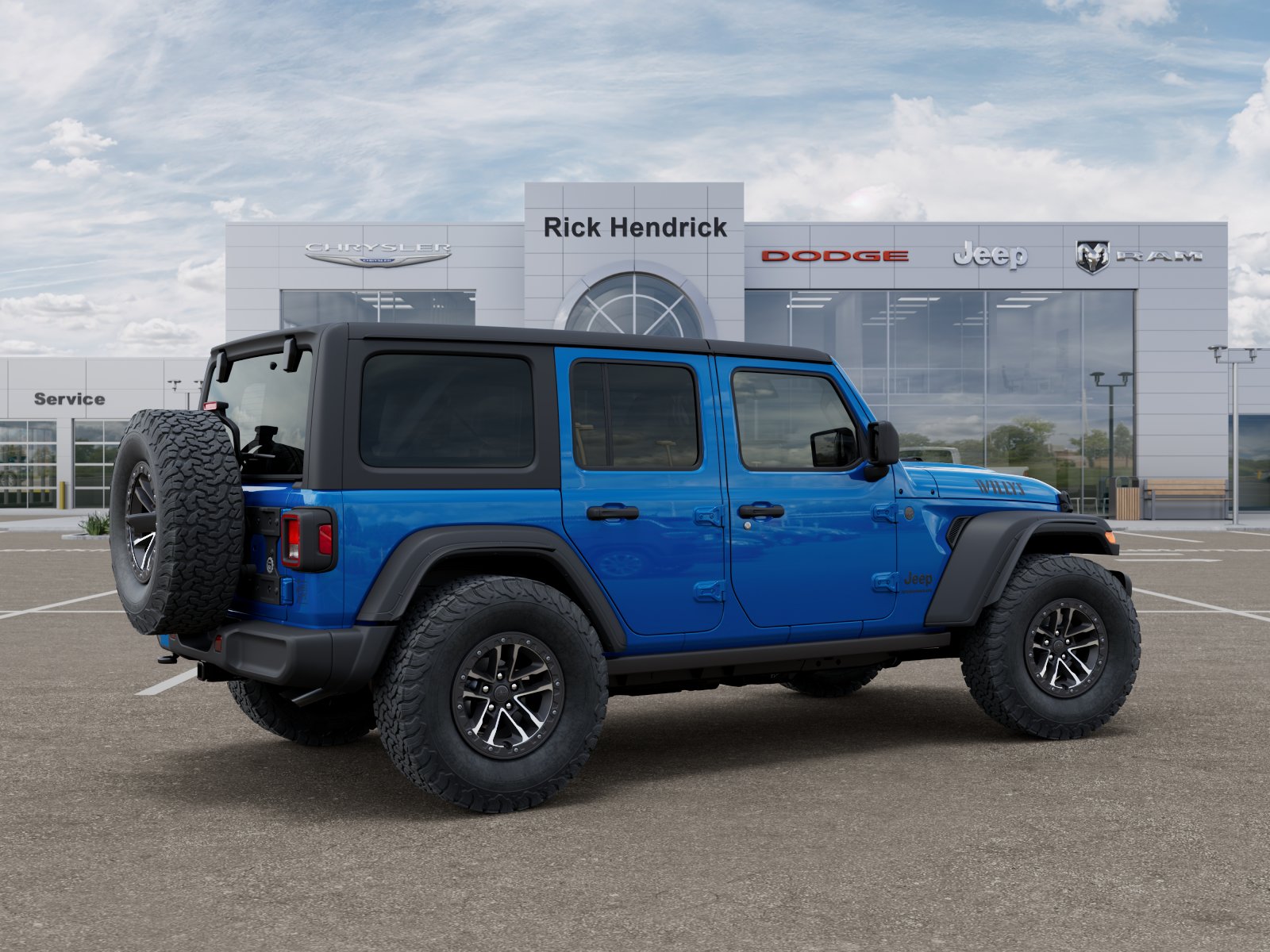 New 2026 Hydro Blue Pearl-Coat Exterior Paint Jeep Willys image 39