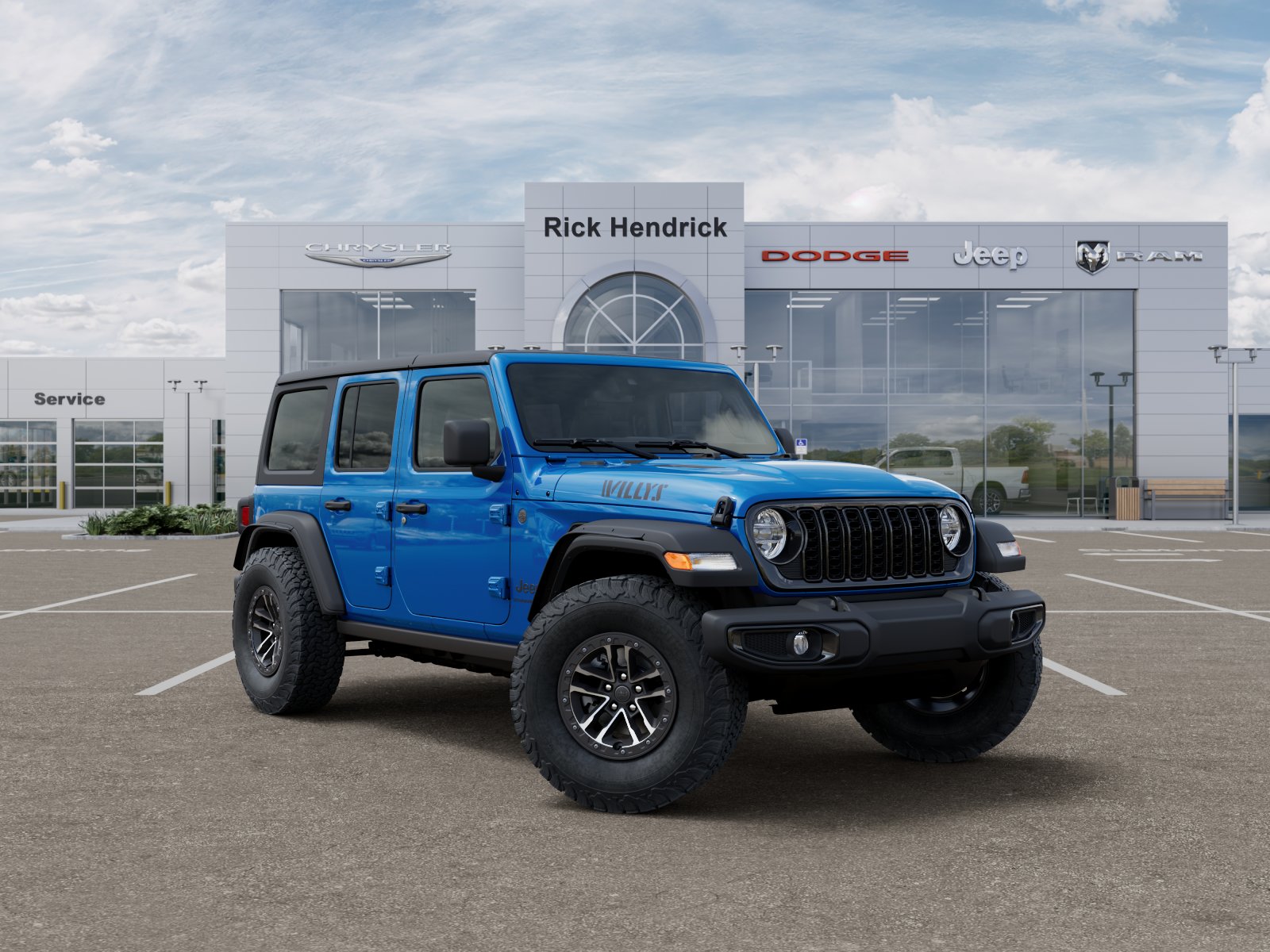 New 2026 Hydro Blue Pearl-Coat Exterior Paint Jeep Willys image 35