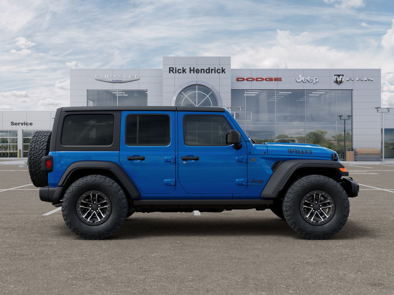 New 2026 Hydro Blue Pearl-Coat Exterior Paint Jeep Willys image 55