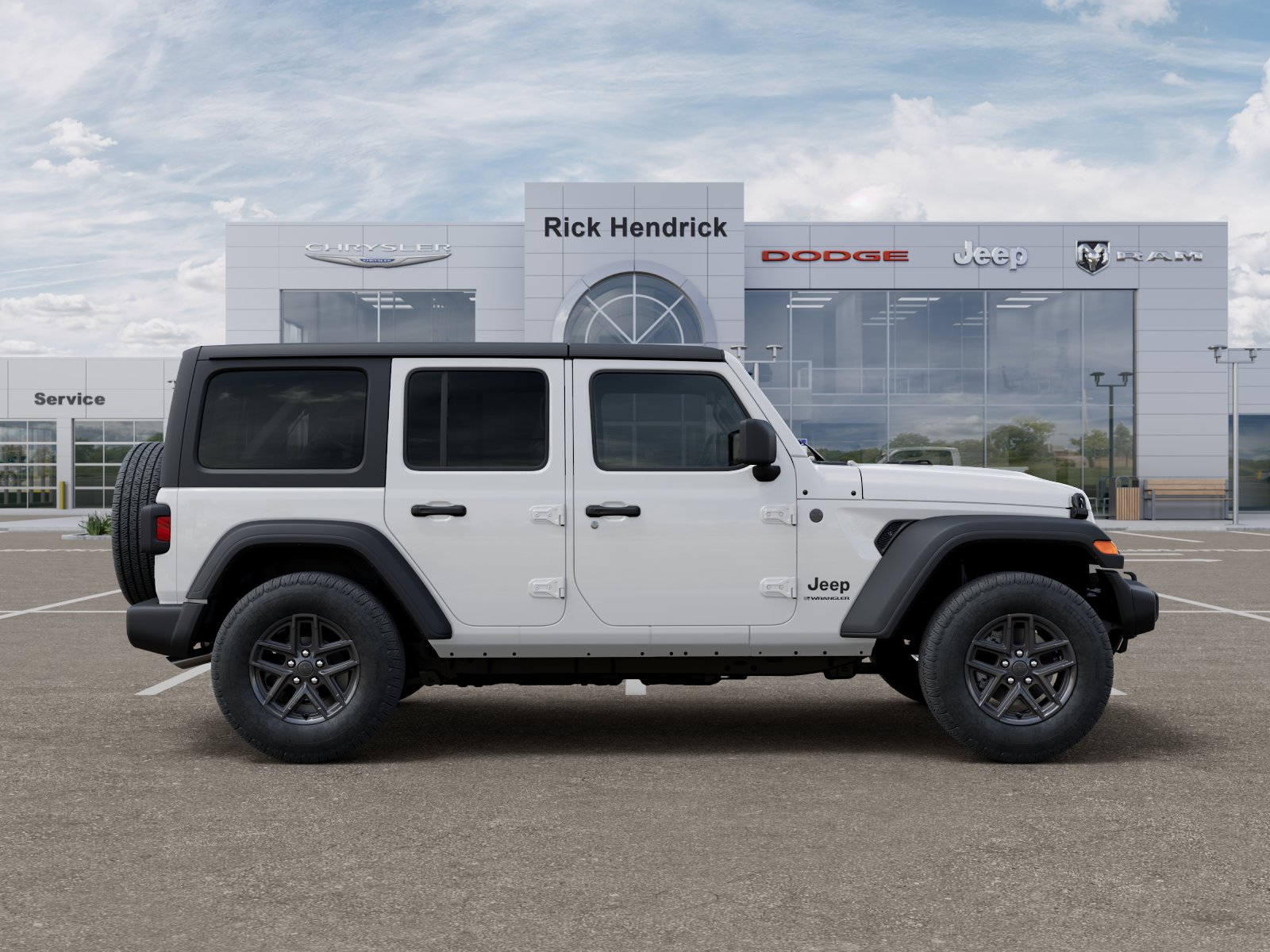 New 2026 Bright White Clear-Coat Exterior Paint Jeep Sport S image 55