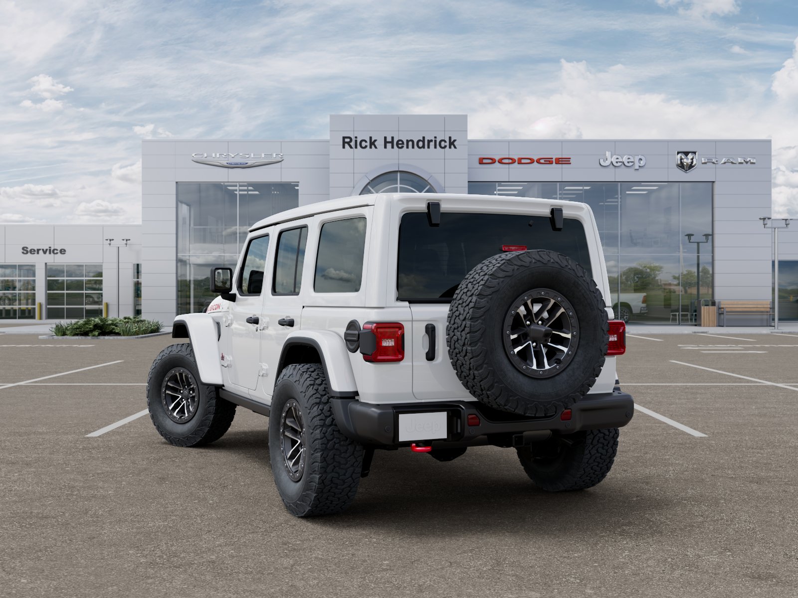 New 2026 Bright White Clear-Coat Exterior Paint Jeep Rubicon X image 3