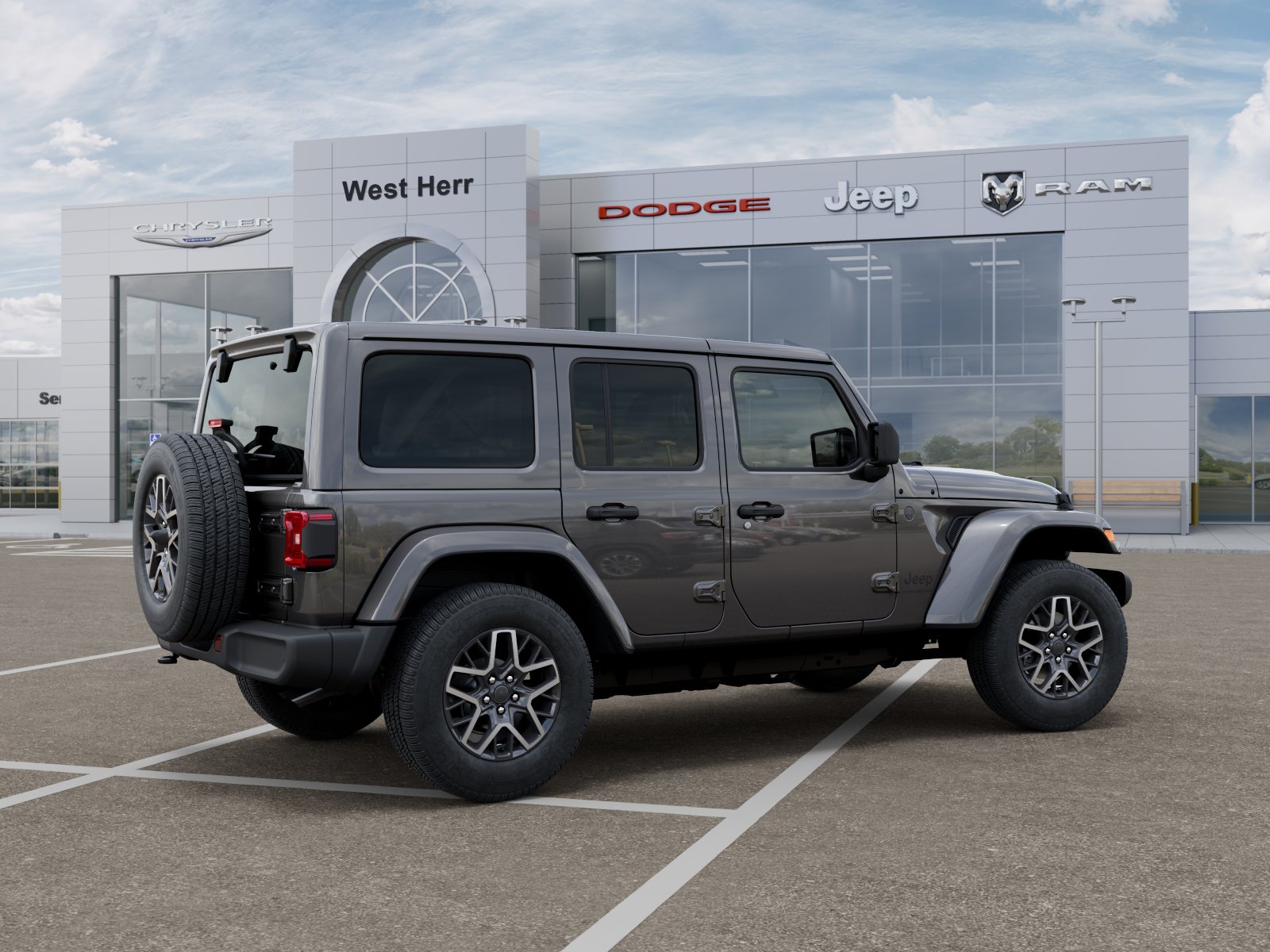 New 2026 Granite Crystal Metallic Clear Jeep WRANGLER 4-DOOR SAHARA image 4