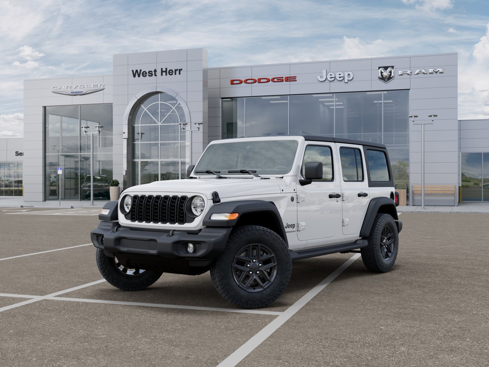 New 2026 Bright White Clear-Coat Exterior Paint Jeep Sport S image 13