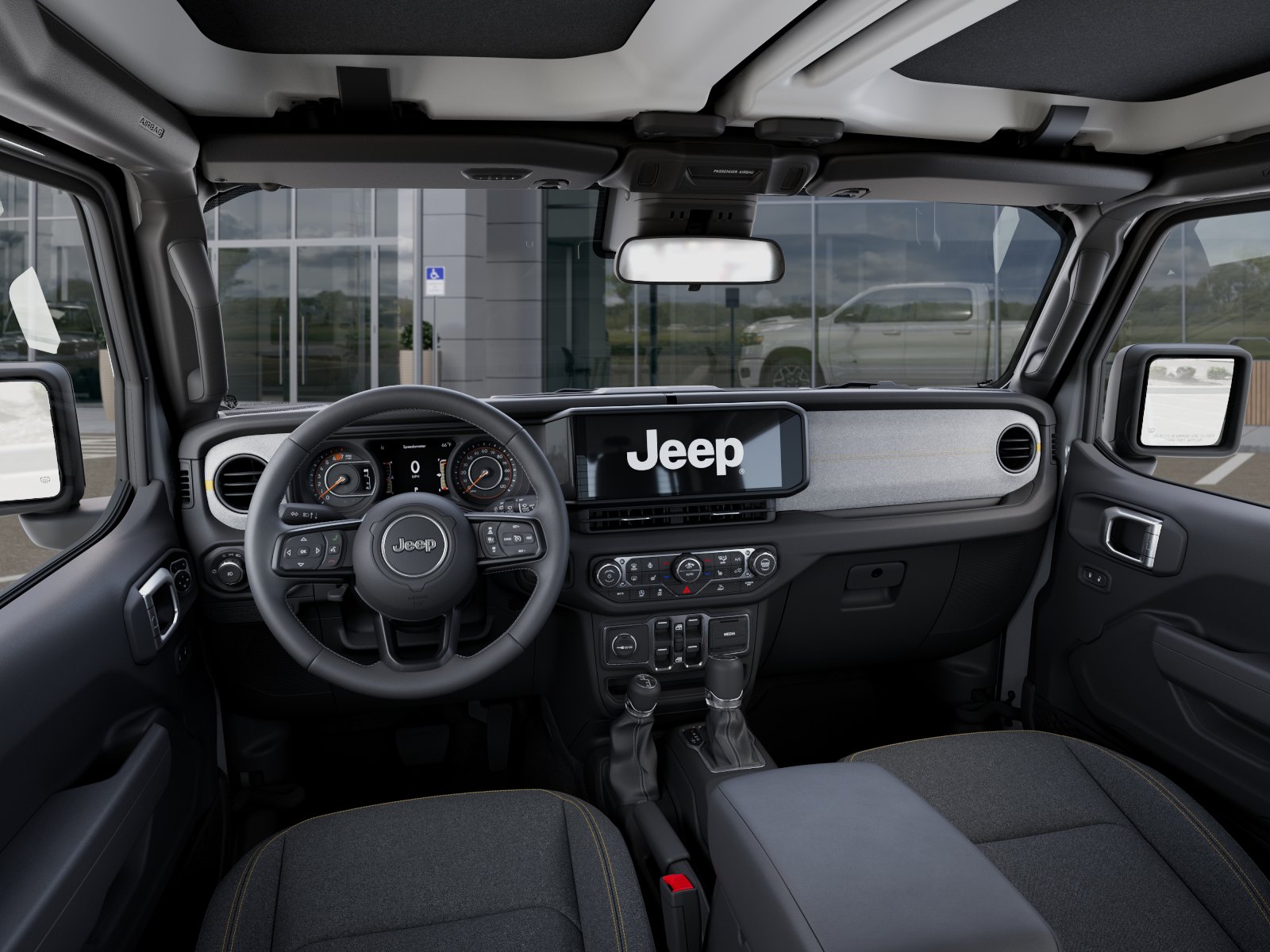 New 2026 Bright White Clear-Coat Exterior Paint Jeep Sport S image 26