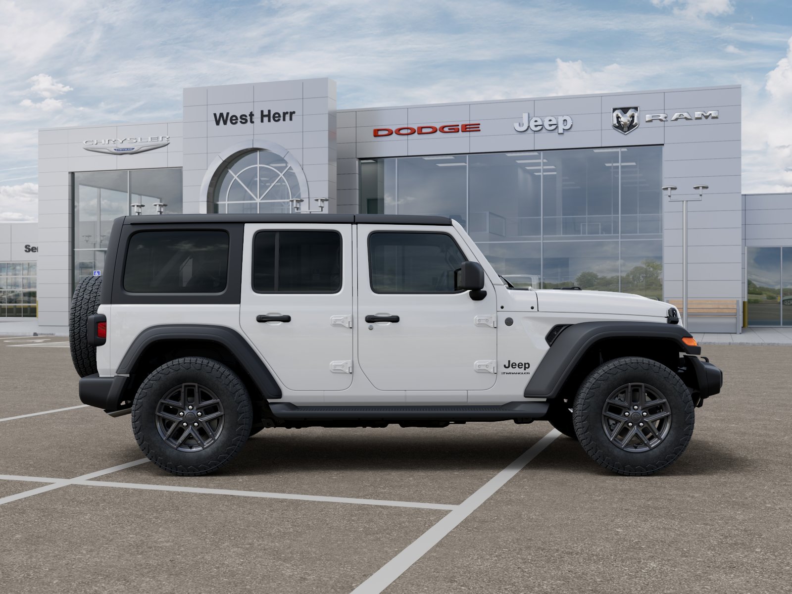 New 2026 Bright White Clear-Coat Exterior Paint Jeep Sport S image 33