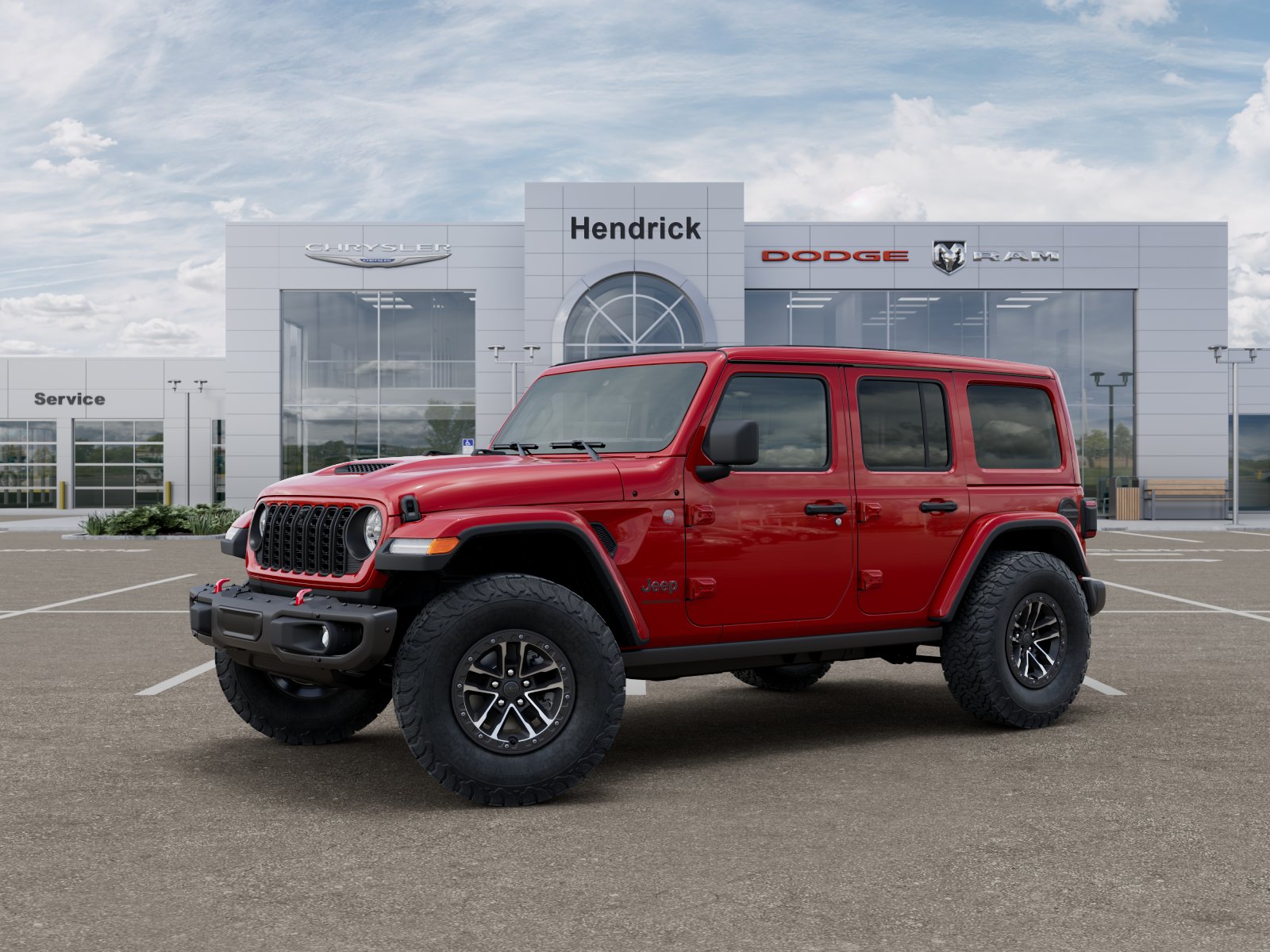 New 2026 Firecracker Red Clear-Coat Exterior Paint Jeep Rubicon image 2