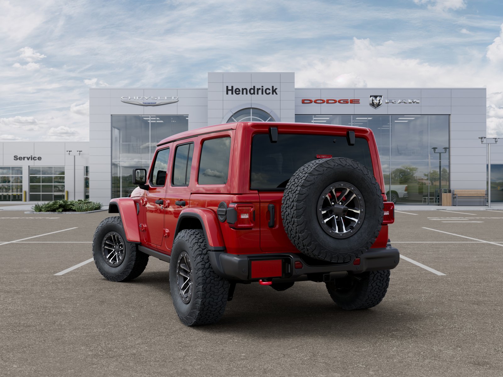 New 2026 Firecracker Red Clear-Coat Exterior Paint Jeep Rubicon image 3