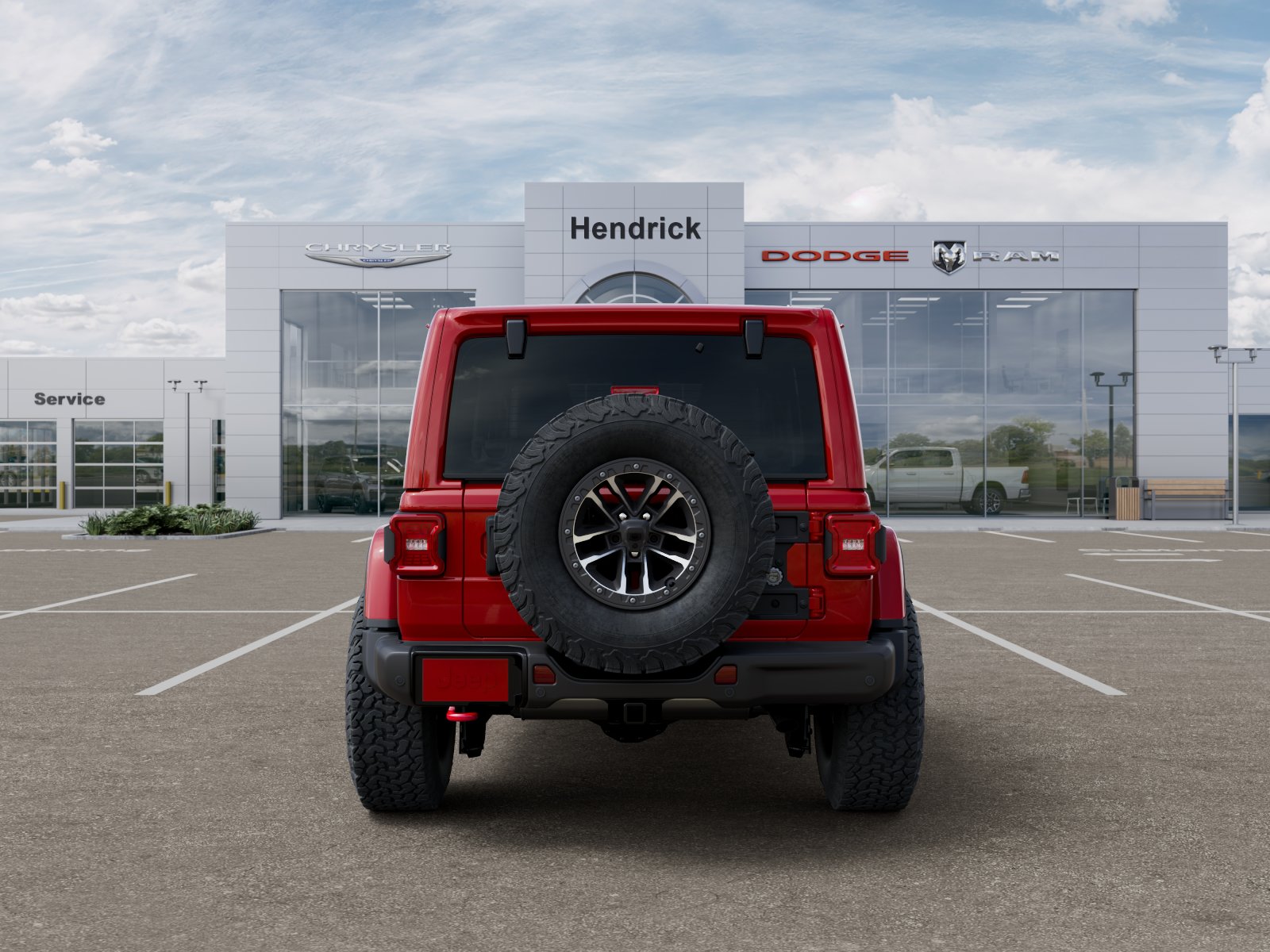 New 2026 Firecracker Red Clear-Coat Exterior Paint Jeep Rubicon image 7