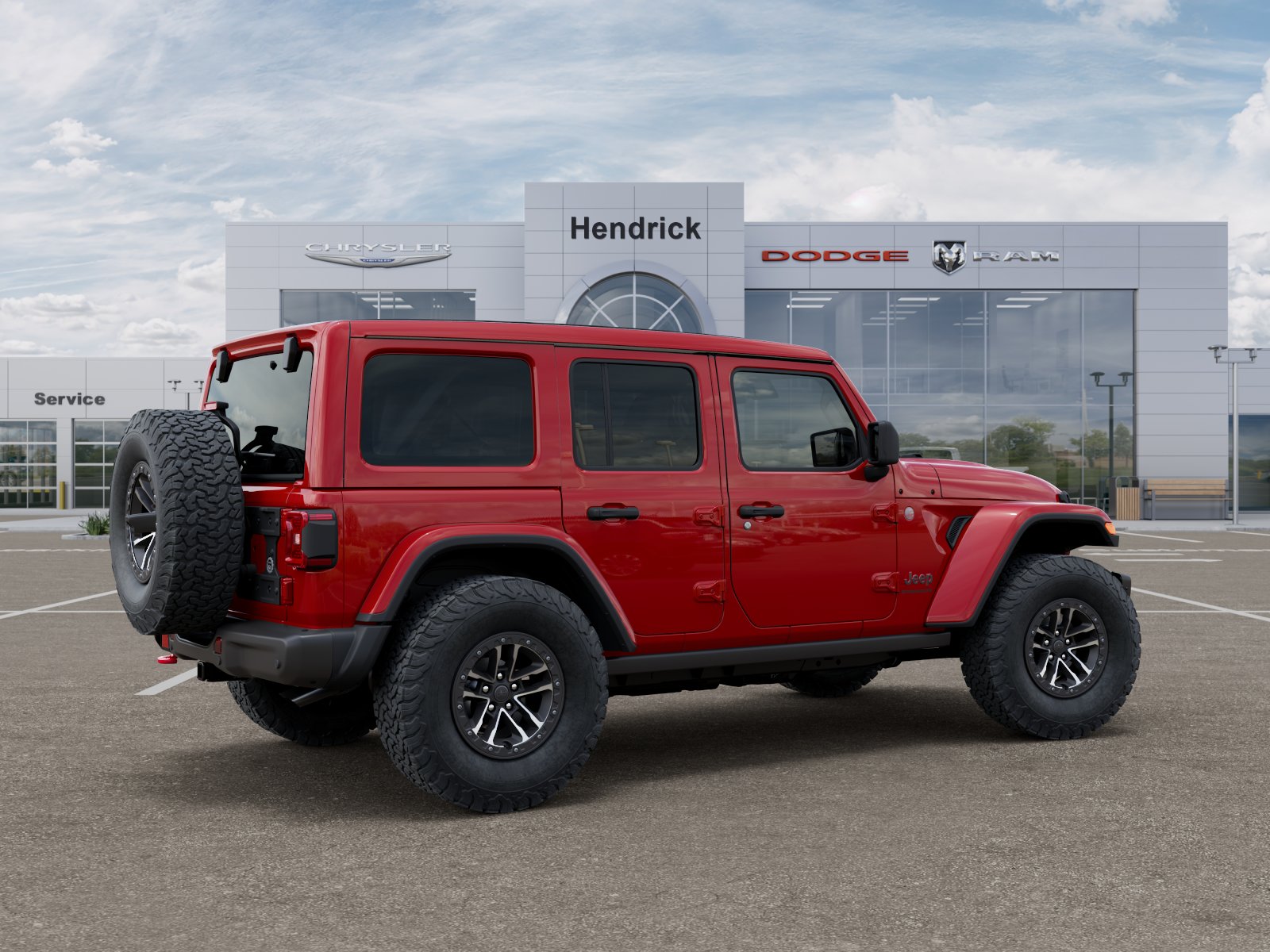 New 2026 Firecracker Red Clear-Coat Exterior Paint Jeep Rubicon image 4