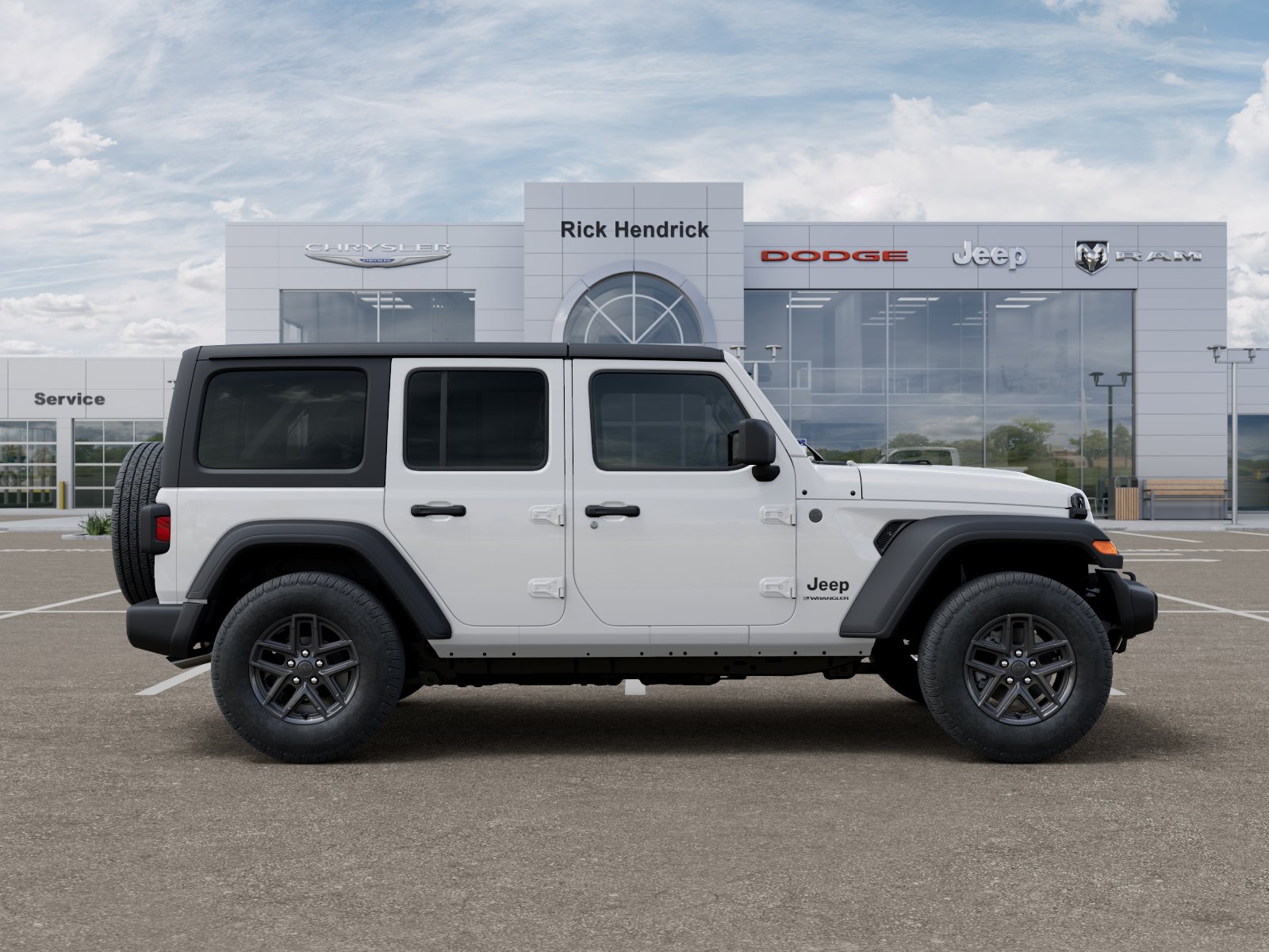 New 2026 Bright White Clear-Coat Exterior Paint Jeep Sport image 48