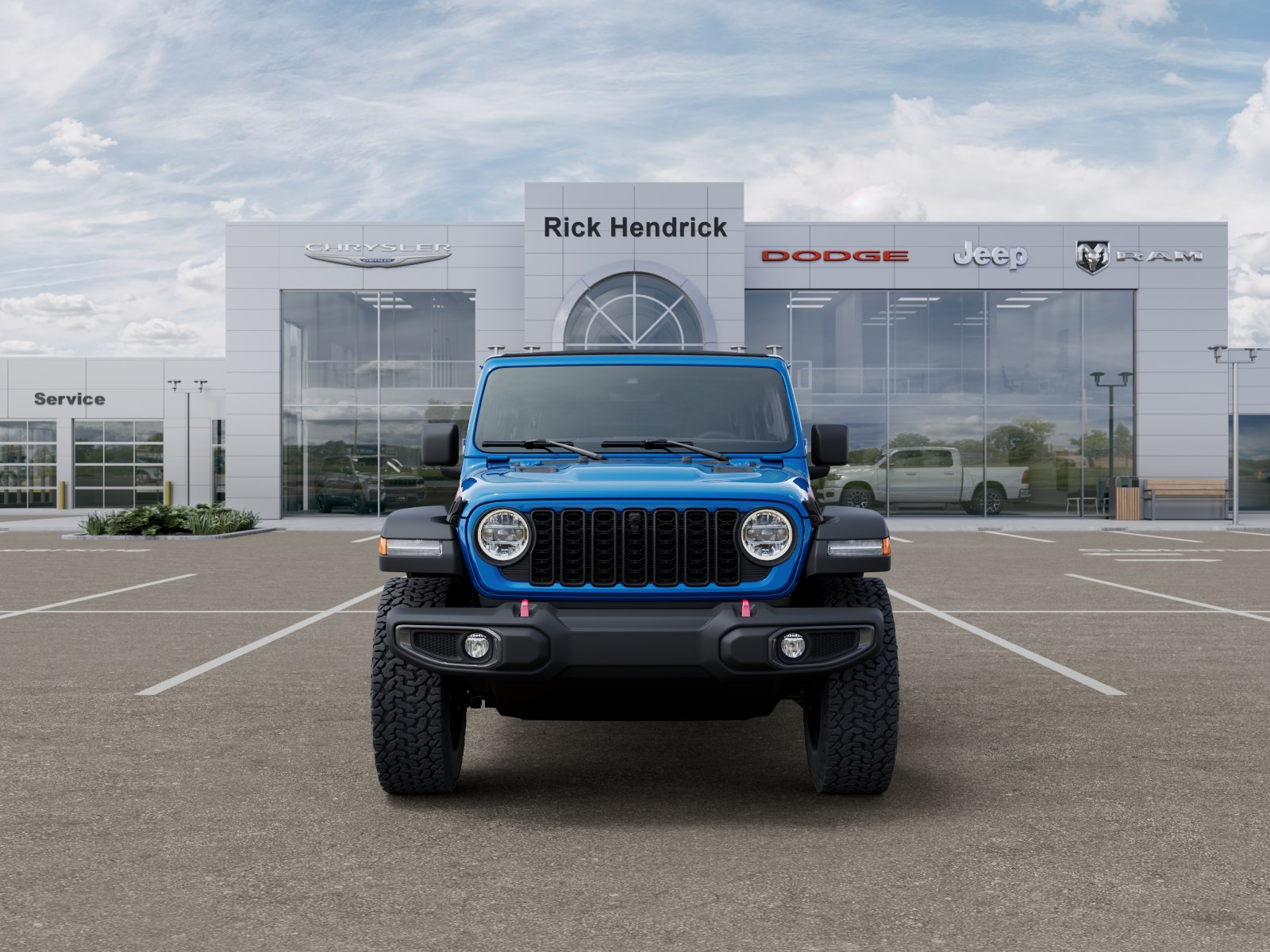 New 2026 Hydro Blue Pearl-Coat Exterior Paint Jeep Rubicon image 5