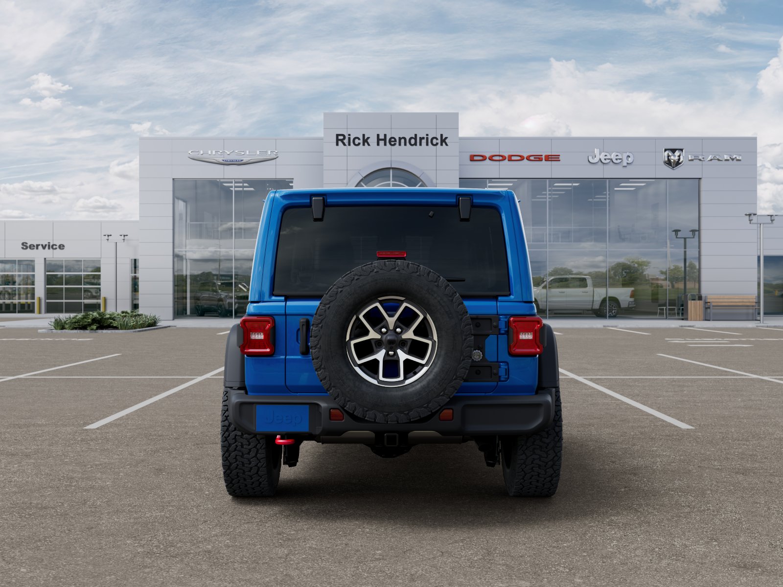 New 2026 Hydro Blue Pearl-Coat Exterior Paint Jeep Rubicon image 6