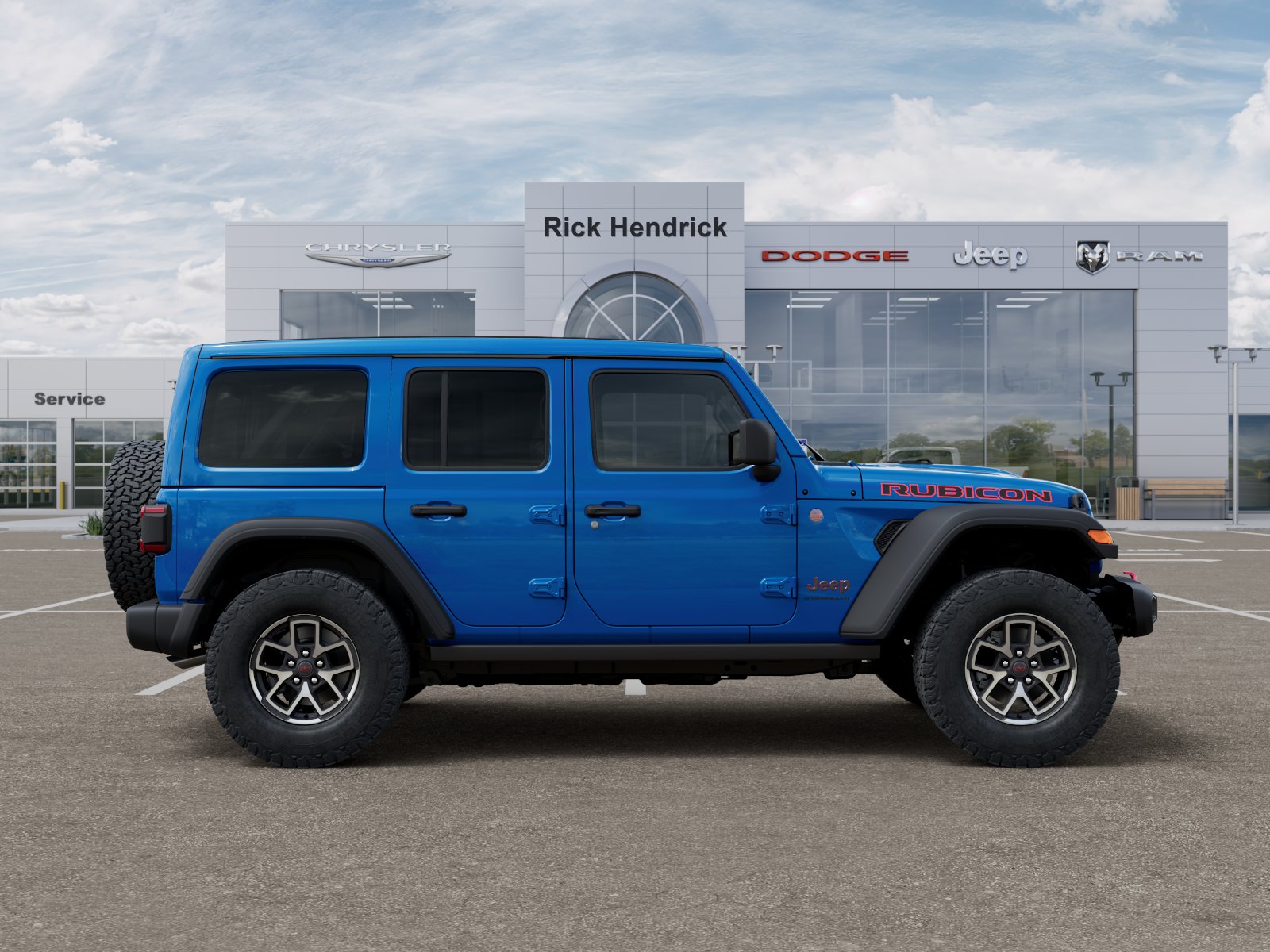 New 2026 Hydro Blue Pearl-Coat Exterior Paint Jeep Rubicon image 20
