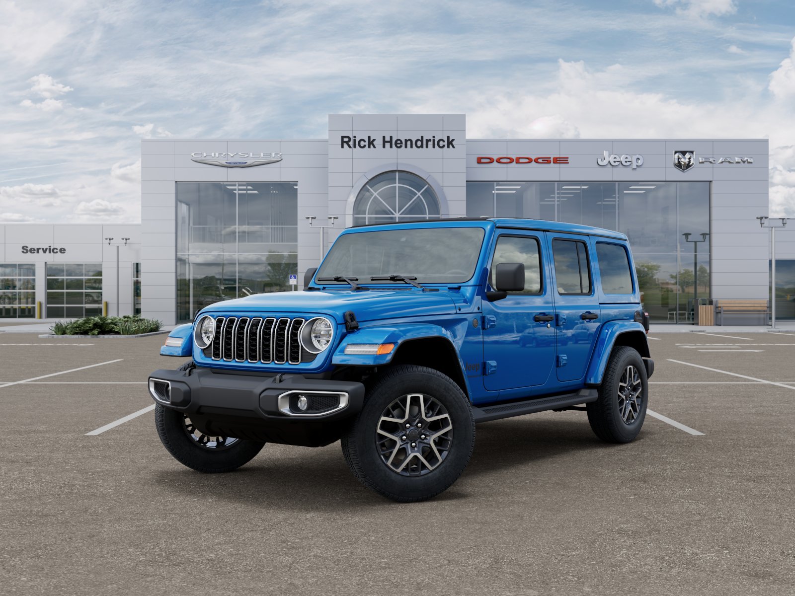 New 2026 Hydro Blue Pearl-Coat Exterior Paint Jeep Sahara image 39
