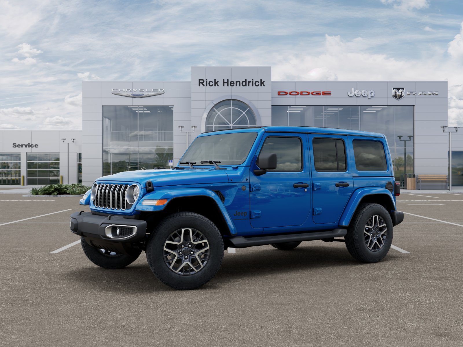 New 2026 Hydro Blue Pearl-Coat Exterior Paint Jeep Sahara image 40