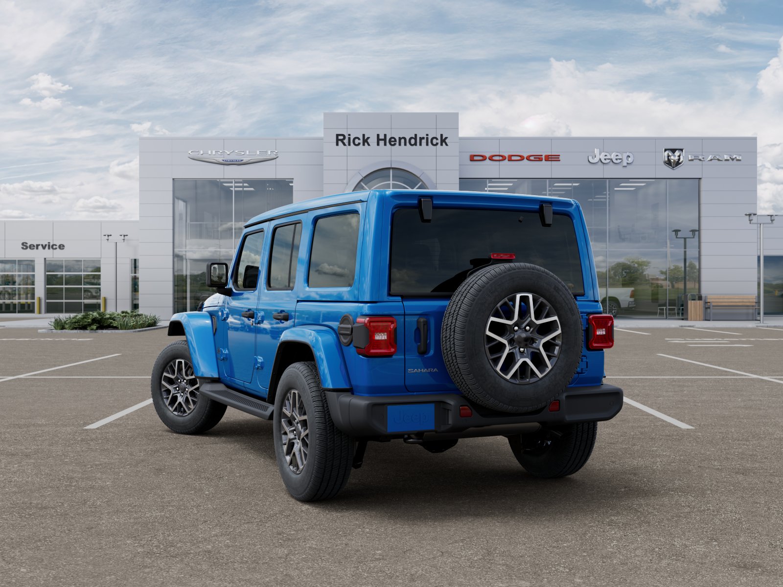 New 2026 Hydro Blue Pearl-Coat Exterior Paint Jeep Sahara image 41