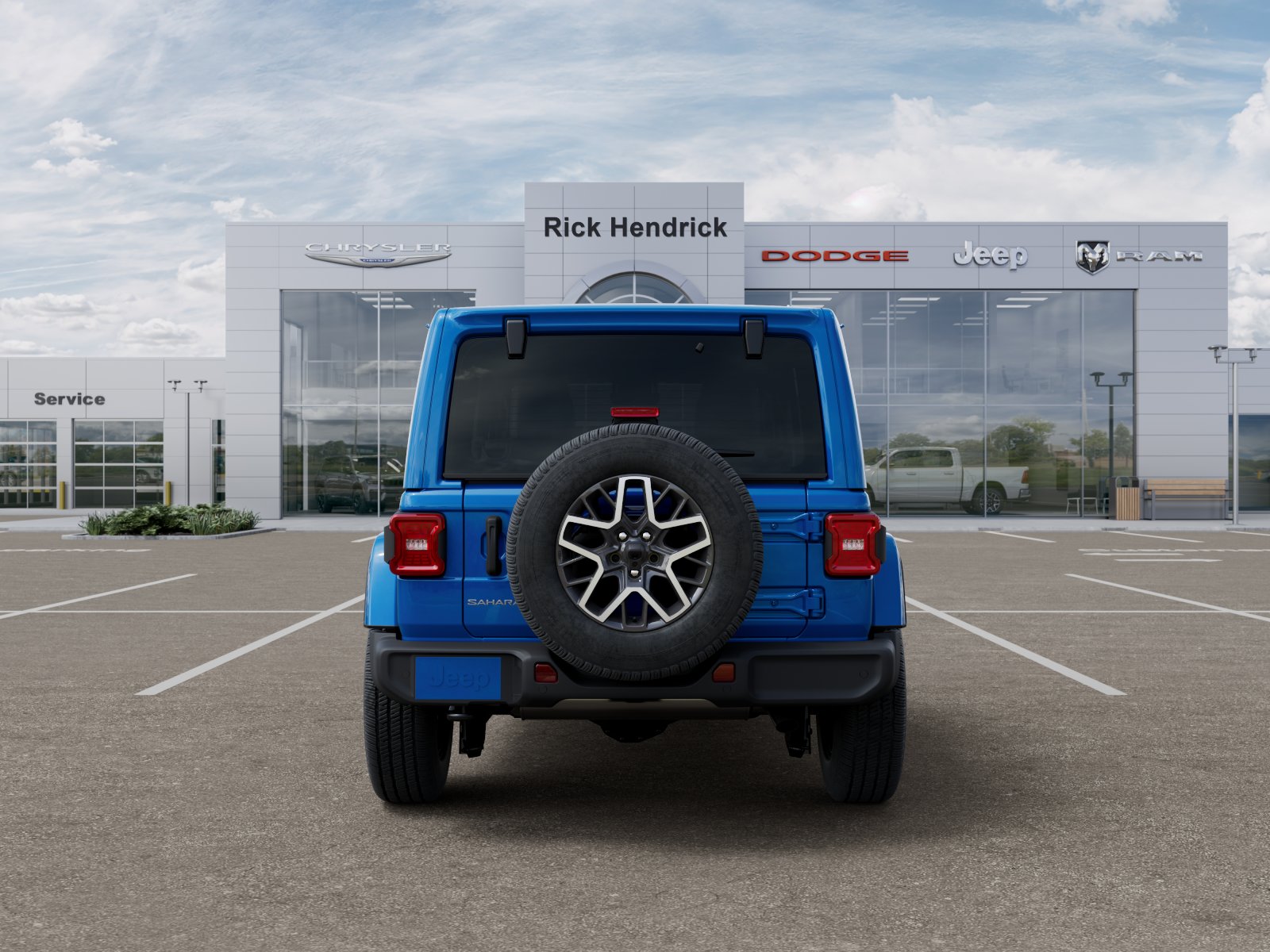 New 2026 Hydro Blue Pearl-Coat Exterior Paint Jeep Sahara image 44