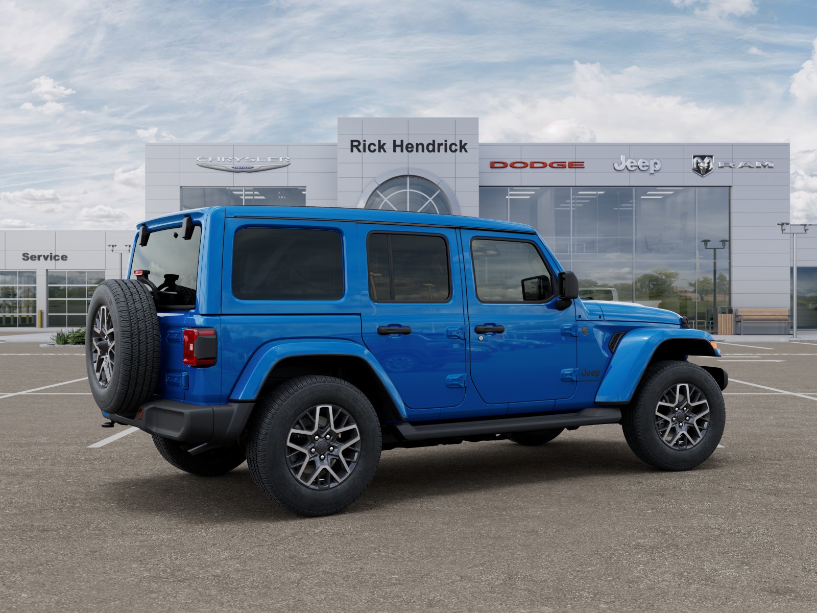 New 2026 Hydro Blue Pearl-Coat Exterior Paint Jeep Sahara image 42